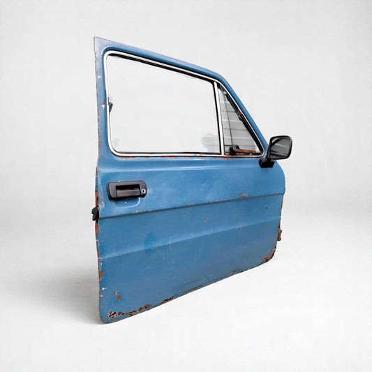 Vintage Fiat 126p Driver's Side Door | Original Classic Car Decor | Garage Wall Art | Upcycling Project | Automobilia | Old Classic Car