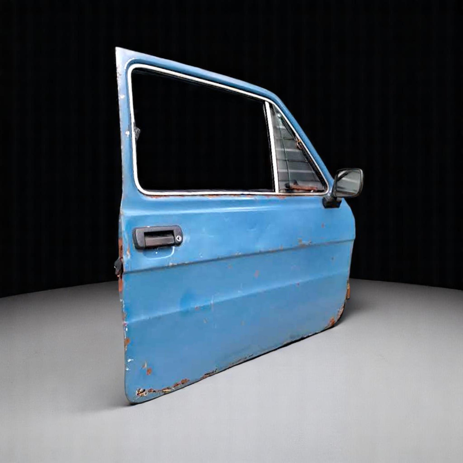 Vintage Fiat 126p Driver's Side Door | Original Classic Car Decor | Garage Wall Art | Upcycling Project | Automobilia | Old Classic Car