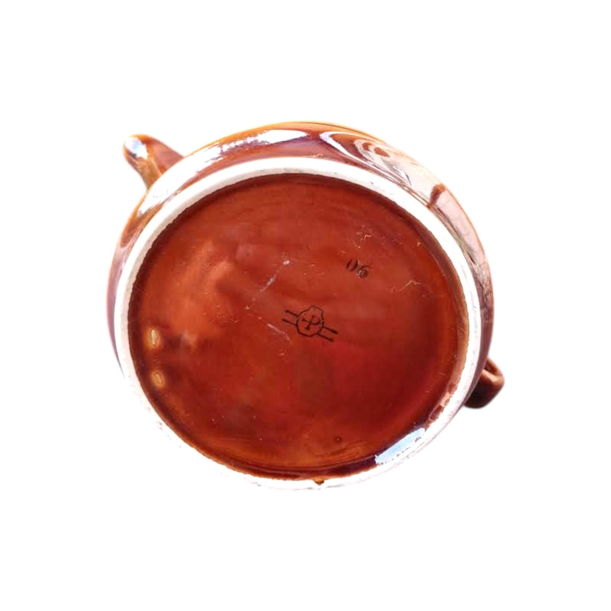 Vintage Polish Stoneware Teapot | Brown Glazed Ceramic | Made in Poland | 1970s-1980s | Mid-Century Rustic Kitchen Decor