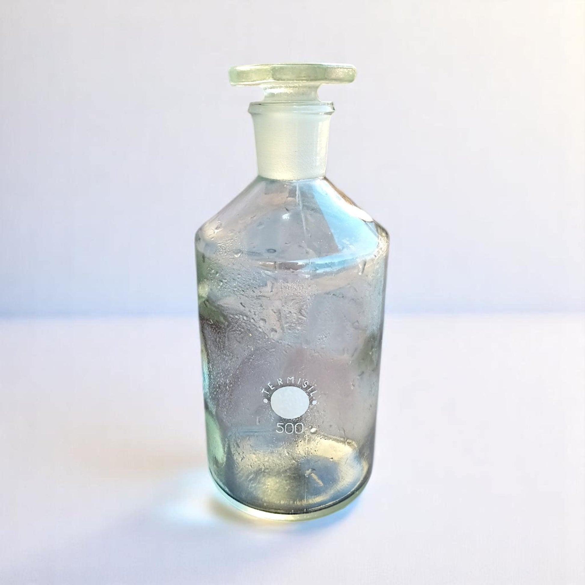 Vintage Laboratory Glass Bottle 500 ml – 1970s Termisil Wołomin Poland – Medical Chemistry Decor