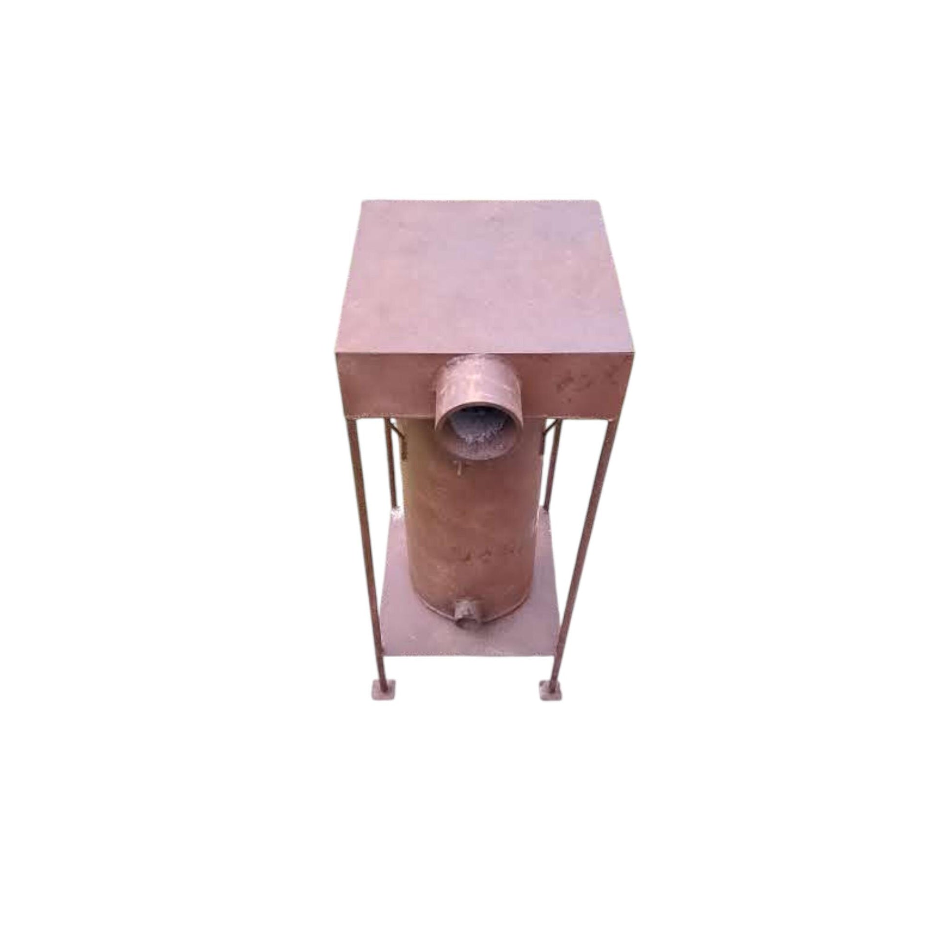 Vintage Industrial Wood Stove mid-20th century Loft Decor Side Table Original Patina PRL Poland
