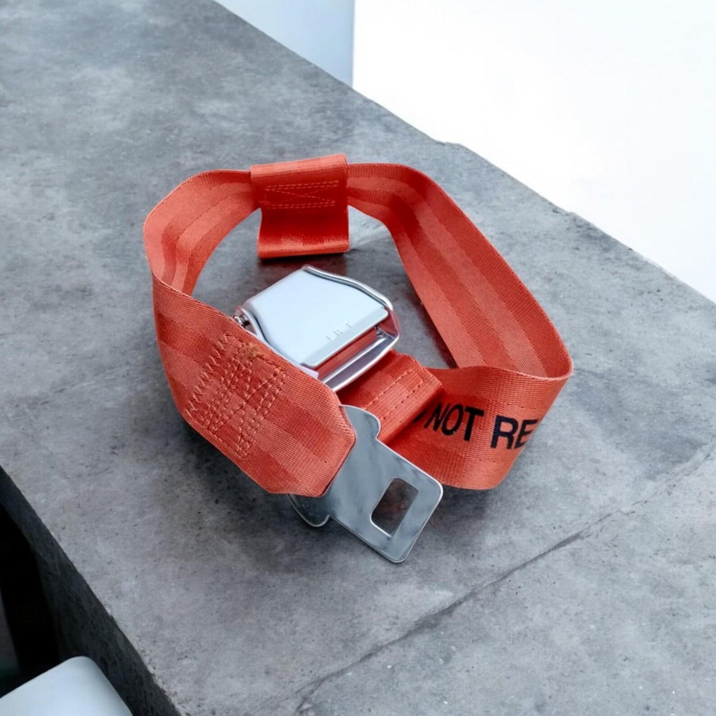 Original Aircraft Seatbelt | Virgin Atlantic Boeing 747 | Eurowings Airbus | Orange Demo Belt | Aviation Collectible | Airlines Safety Belt