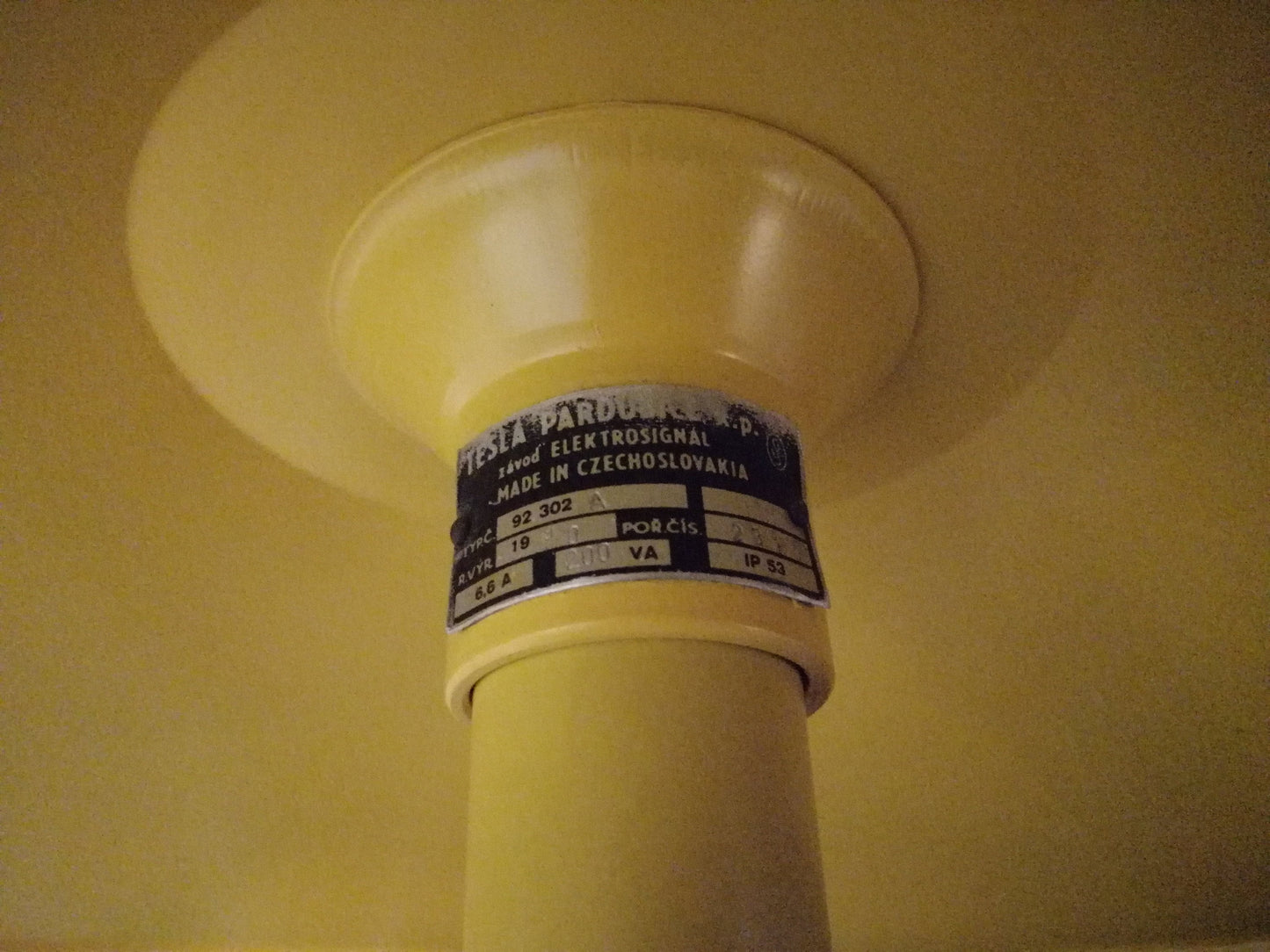 Vintage Airport Lamp | Taxiway Lamp by Tesla, Czechoslovakia, Restored - Industrial Aviation Design