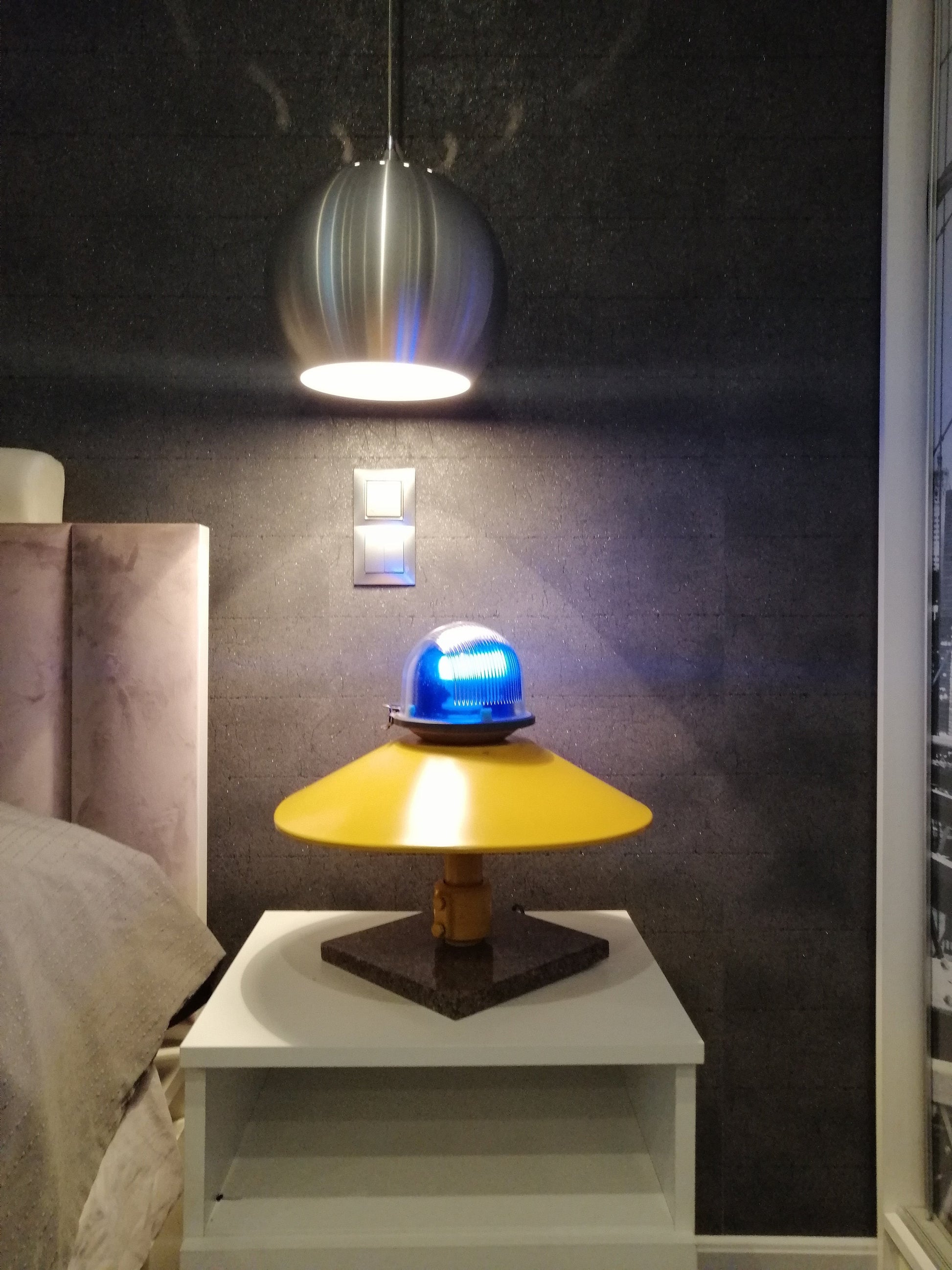 Vintage Airport Lamp | Taxiway Lamp by Tesla, Czechoslovakia, Restored - Industrial Aviation Design