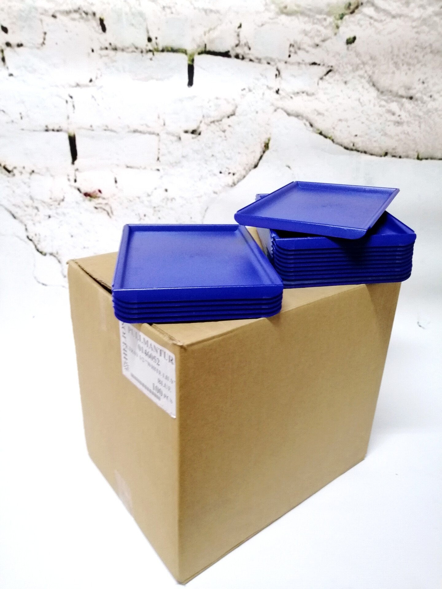 Box of 100 Original Airline Serving Trays Catering Trays for Airline Trolleys - Airplane Carts and Containers Units - Air Pullmantur - ATLAS