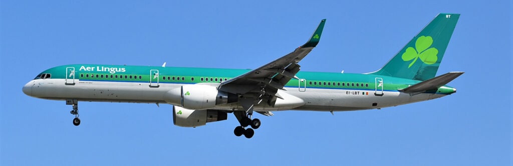 Aer Lingus - Boeing 757 – EI-LBT - Original Aircraft Skin Tag, Keychain, Luggage Tag, Collector's Aviation Tag - One of Kind