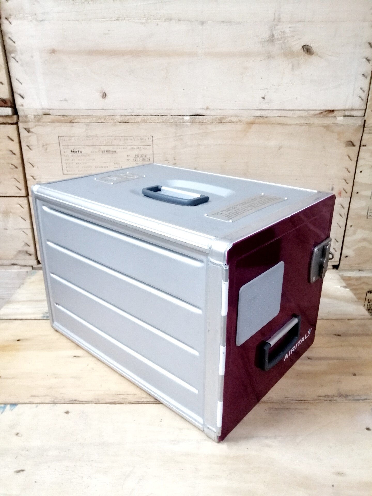Air Italy - Original Airline Galley Box, Aircraft Storage Container, Atlas Standard, Cabinet & Table, Aviation Design
