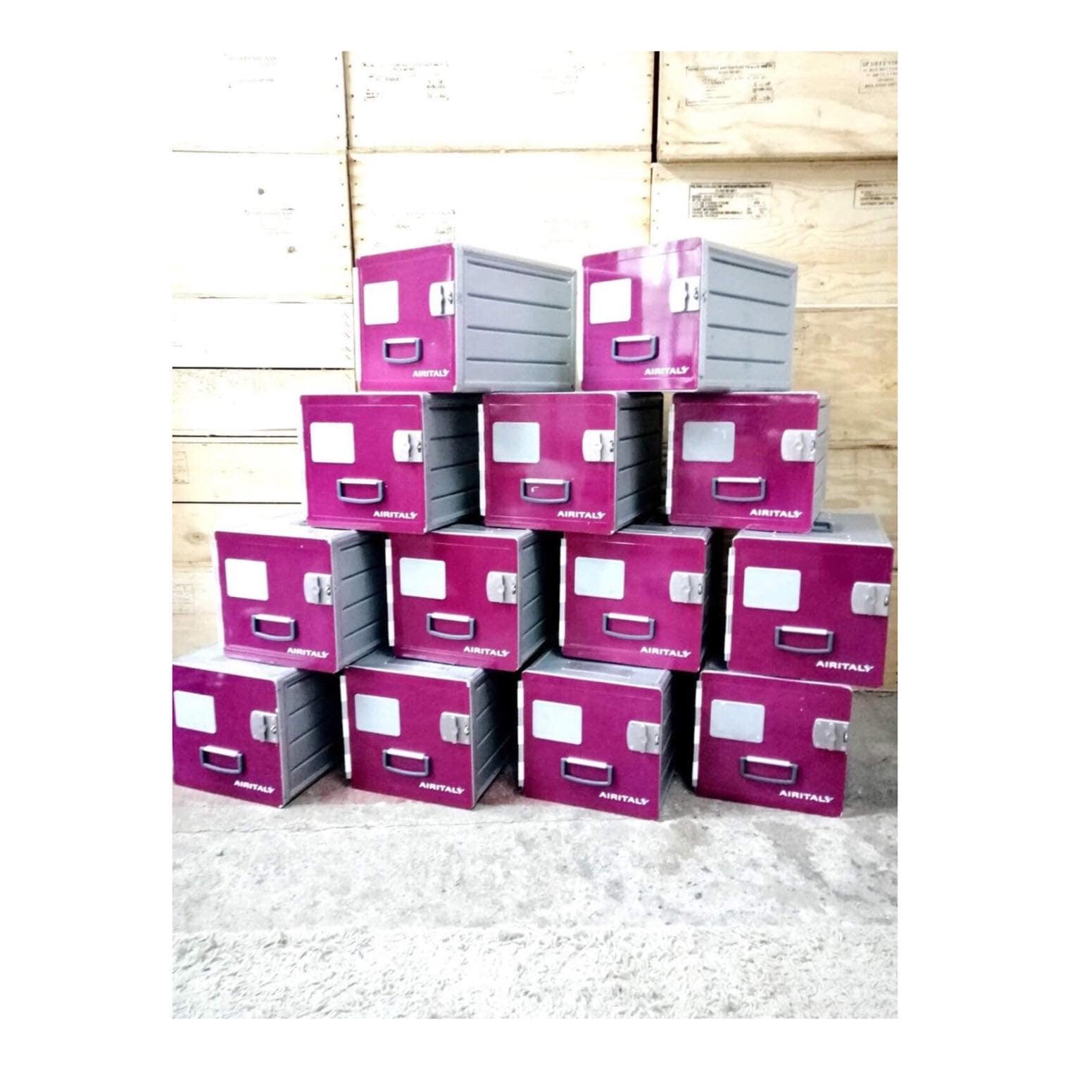 Air Italy - Original Airline Galley Box, Aircraft Storage Container, Atlas Standard, Cabinet & Table, Aviation Design