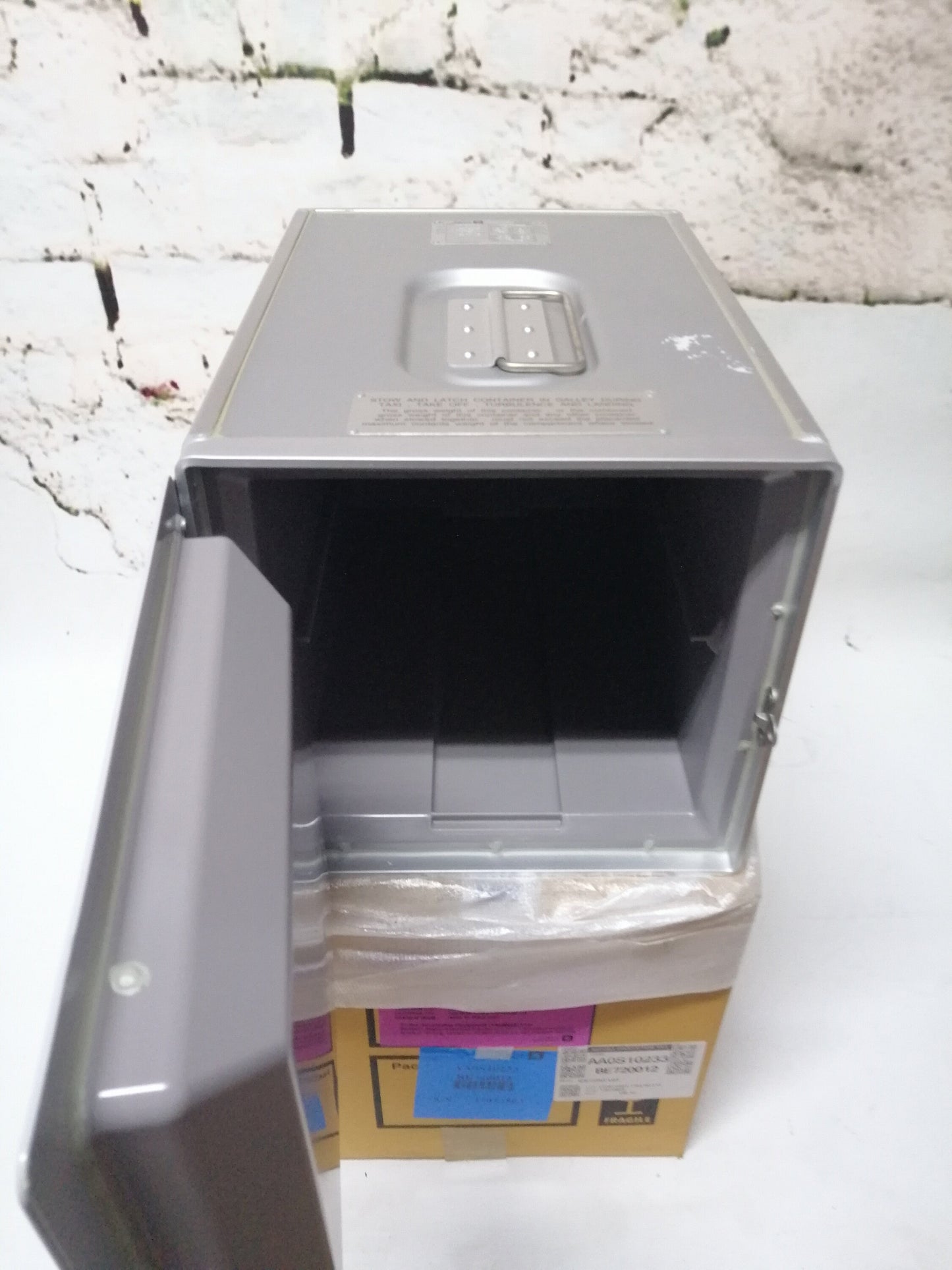 Lot of 2 NEW Aircraft Galley Ice Containers - PLL LOT Airline Ice Containers - Airplane Boxes