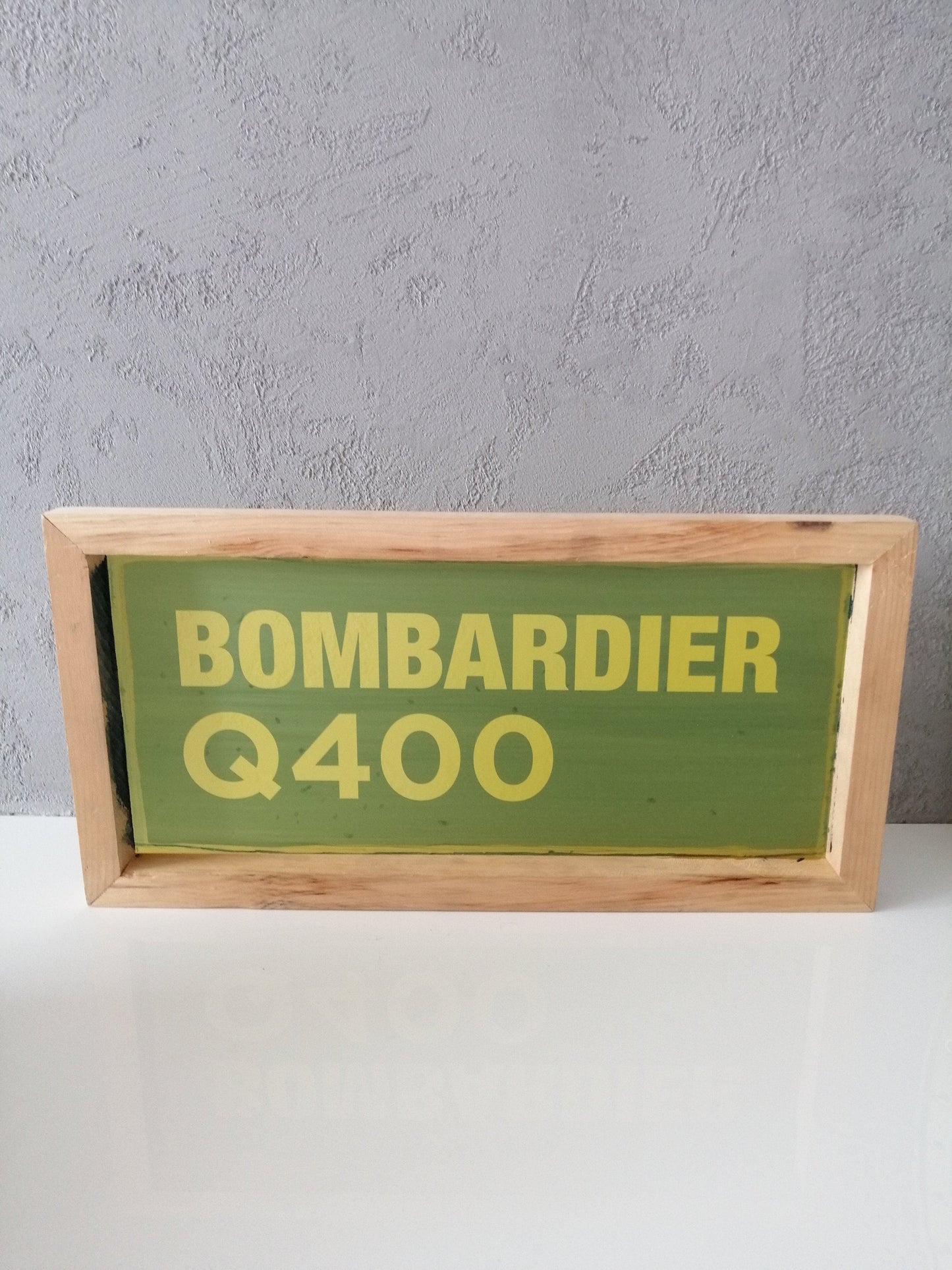 Bombardier Q400 Aircraft - Original Advertising Sign