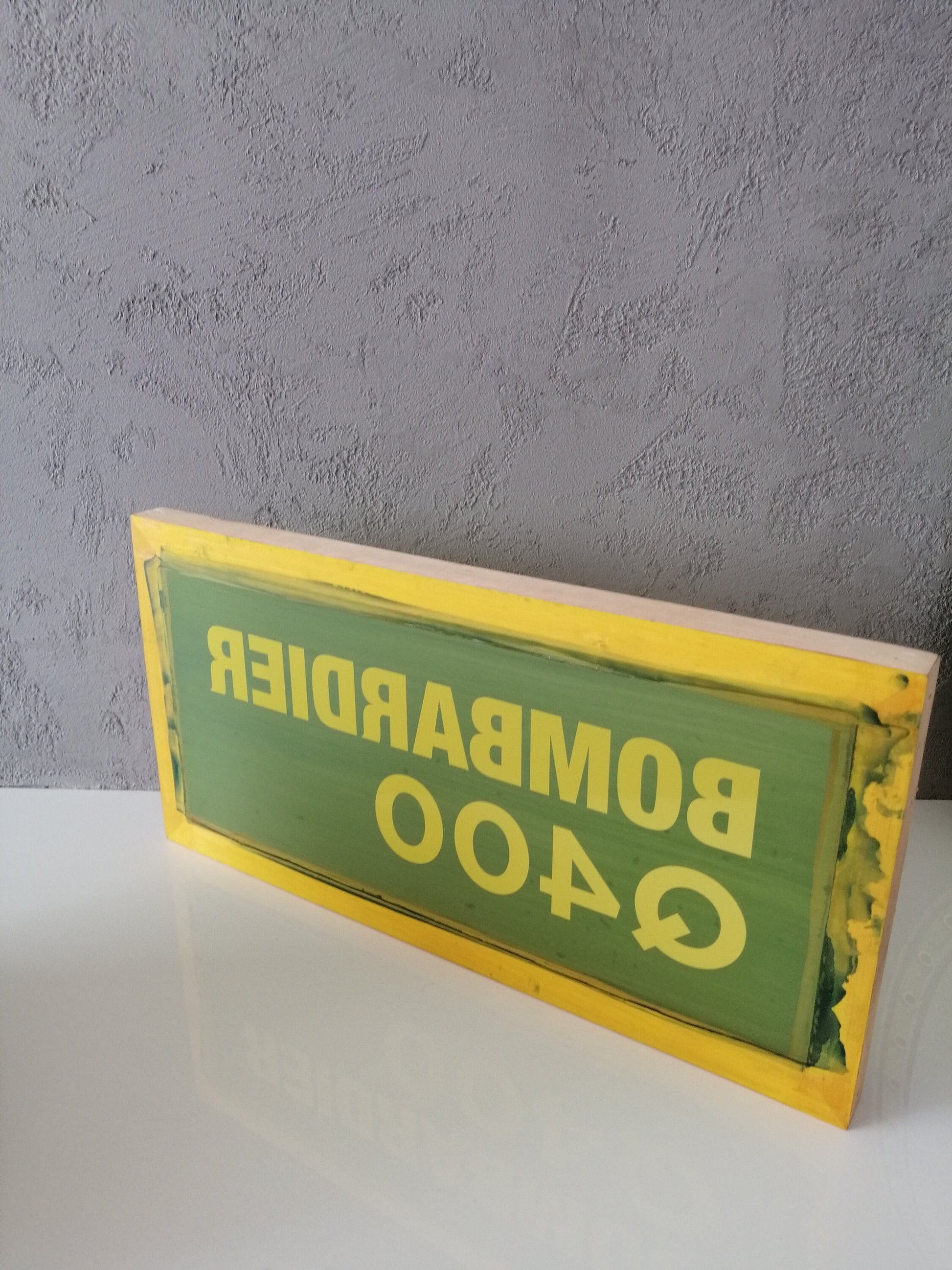 Bombardier Q400 Aircraft - Original Advertising Sign