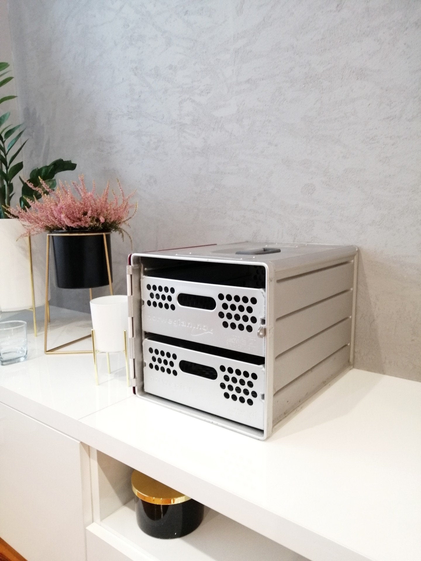 Air Italy - Original Airline Galley Box, Aircraft Storage Container, Atlas Standard, Cabinet & Table, Aviation Design