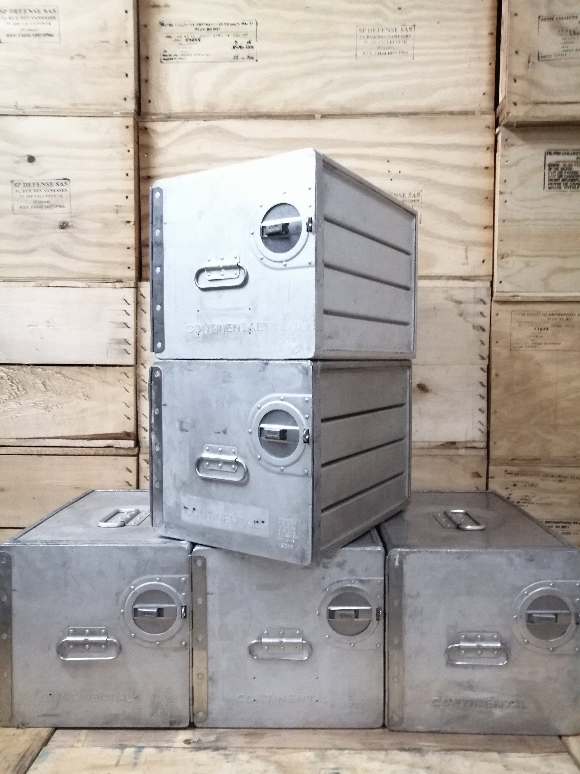 Continental Airlines, Original Airline Galley Box, Aircraft Storage Container, Industrial Cabinet