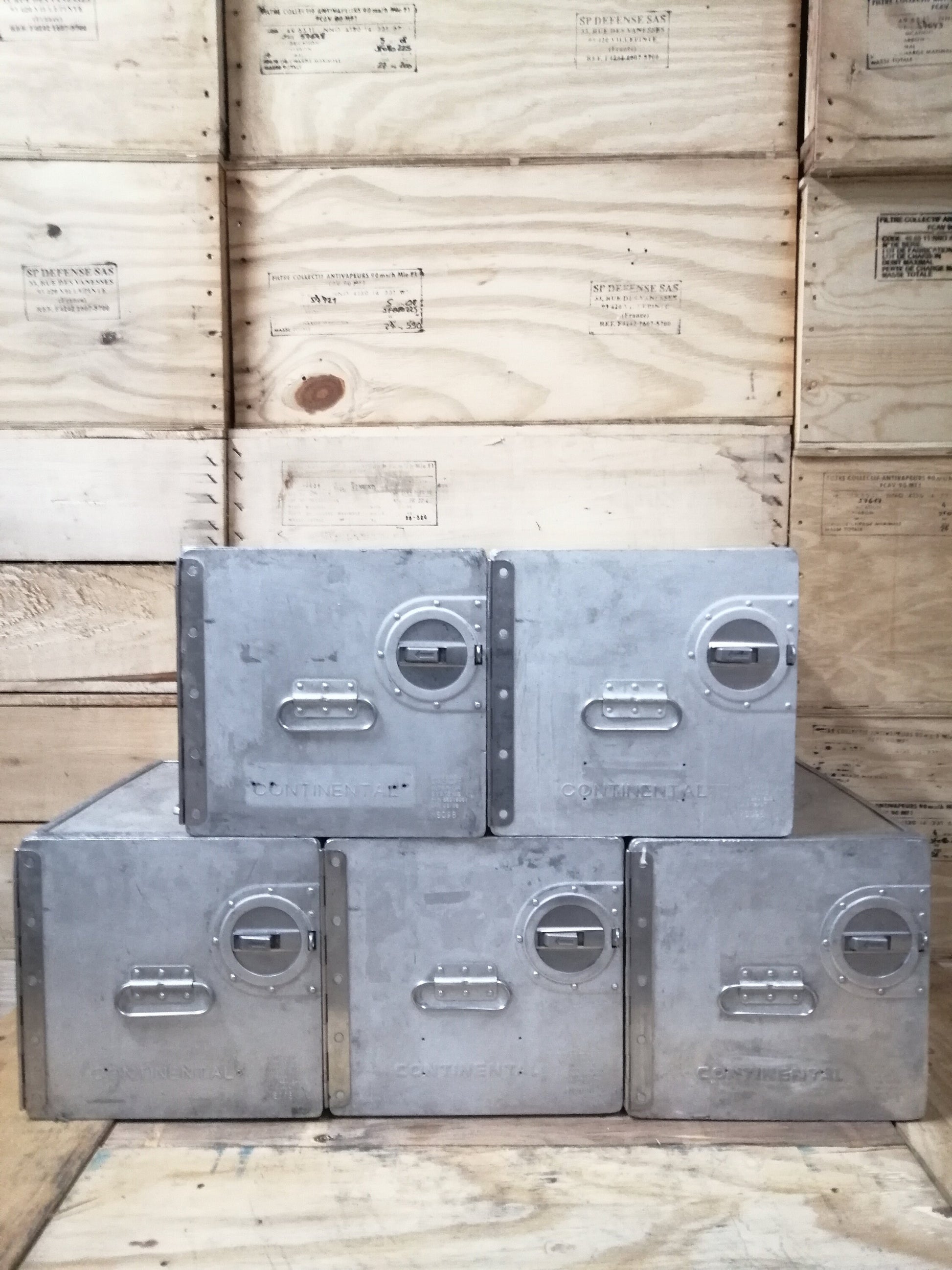 Continental Airlines, Original Airline Galley Box, Aircraft Storage Container, Industrial Cabinet