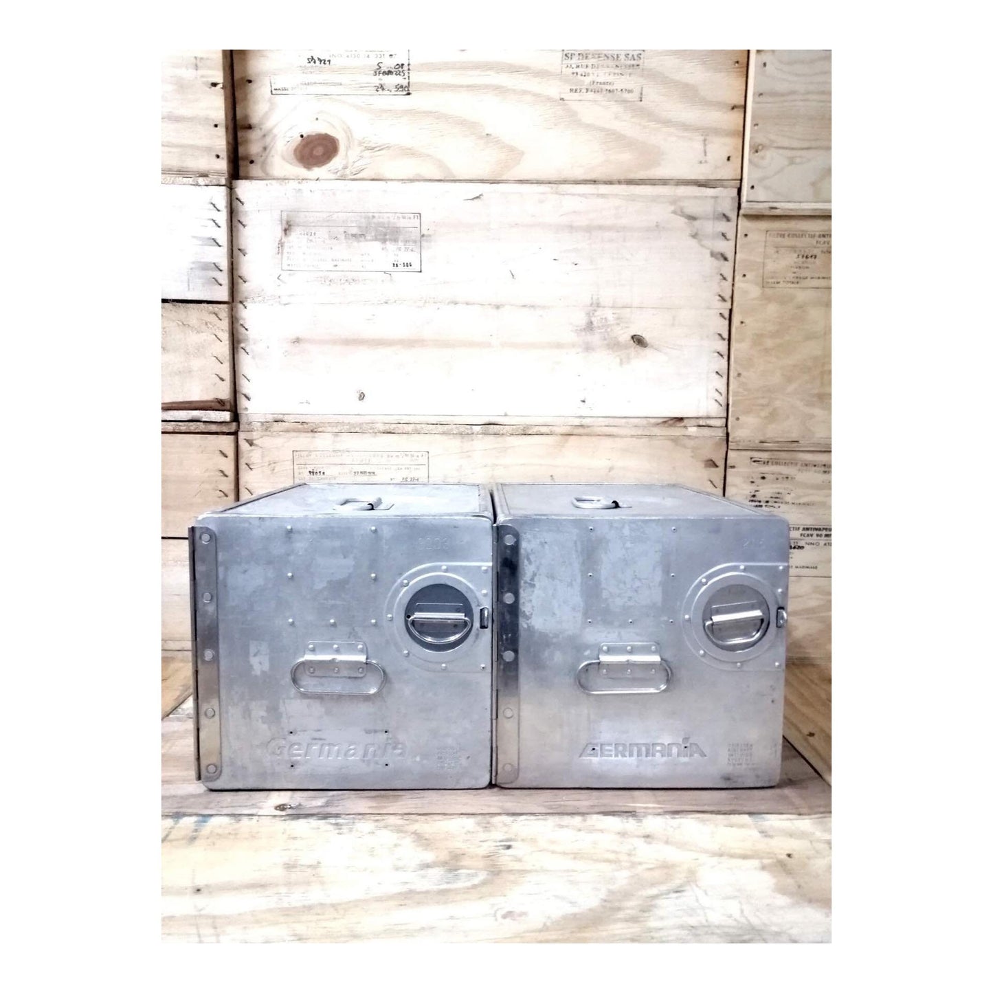 Germania Airlines, Original Airline Galley Box, Aircraft Storage Container, Industrial Cabinet