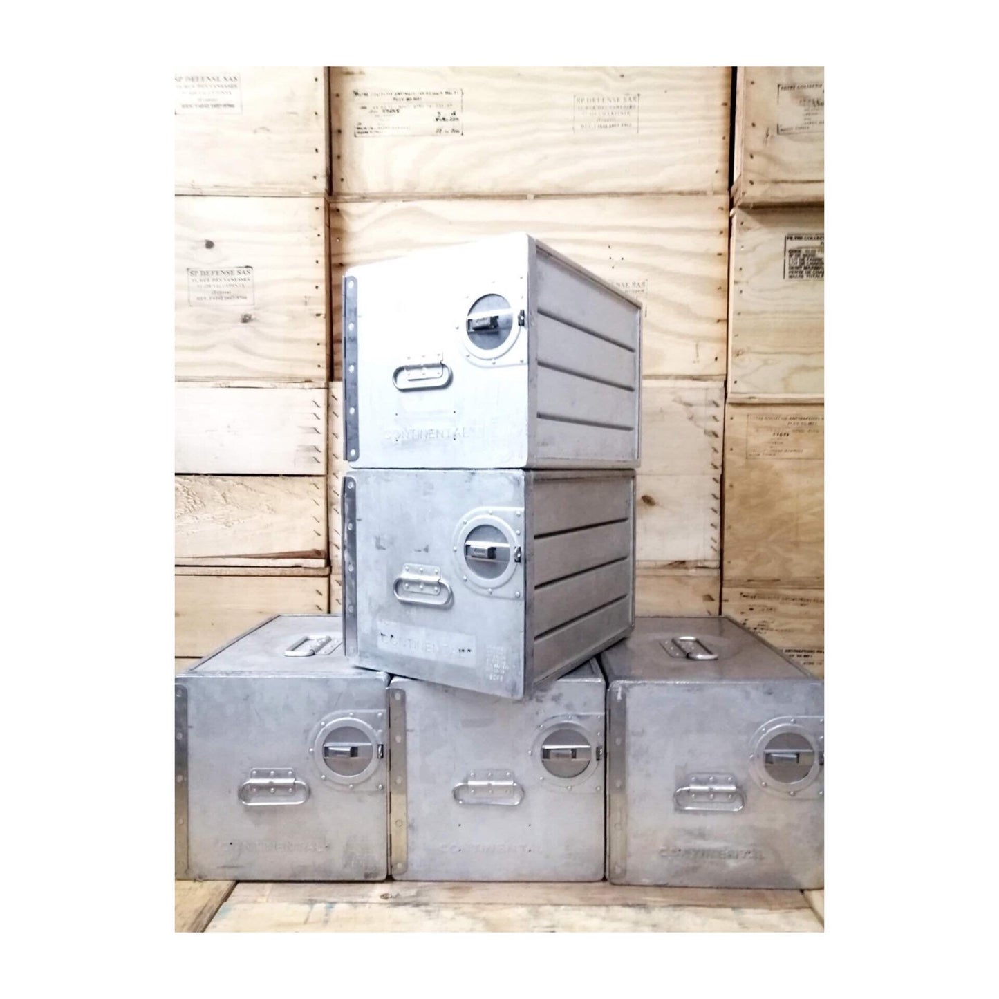 Continental Airlines, Original Airline Galley Box, Aircraft Storage Container, Industrial Cabinet
