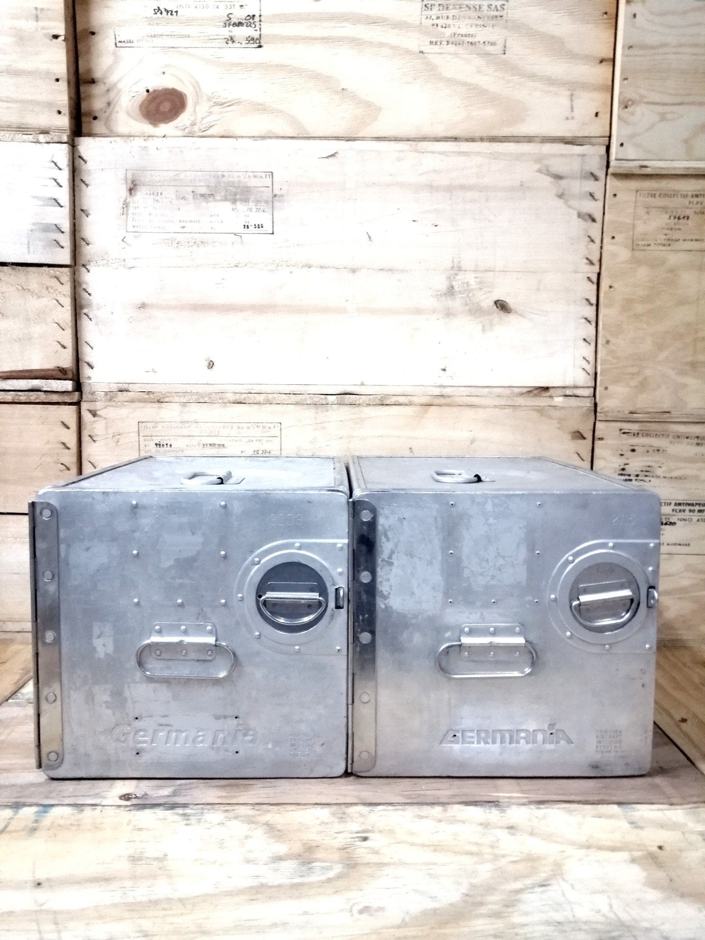 Germania Airlines, Original Airline Galley Box, Aircraft Storage Container, Industrial Cabinet