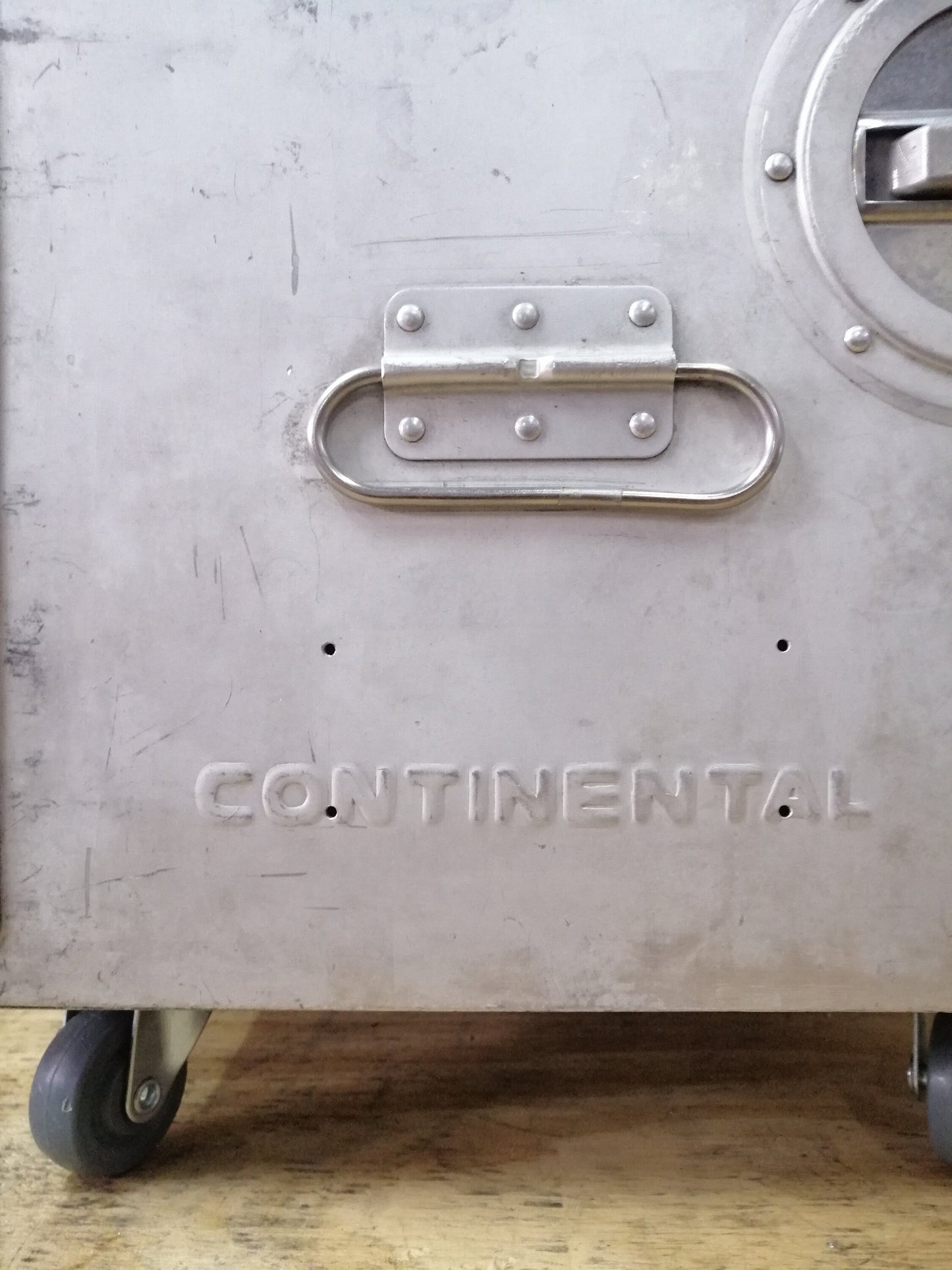 Continental Airlines - Airline Galley Box, Aircraft Storage Container, Cabinet, Coffee Table, Side Table - 2 Drawers Included