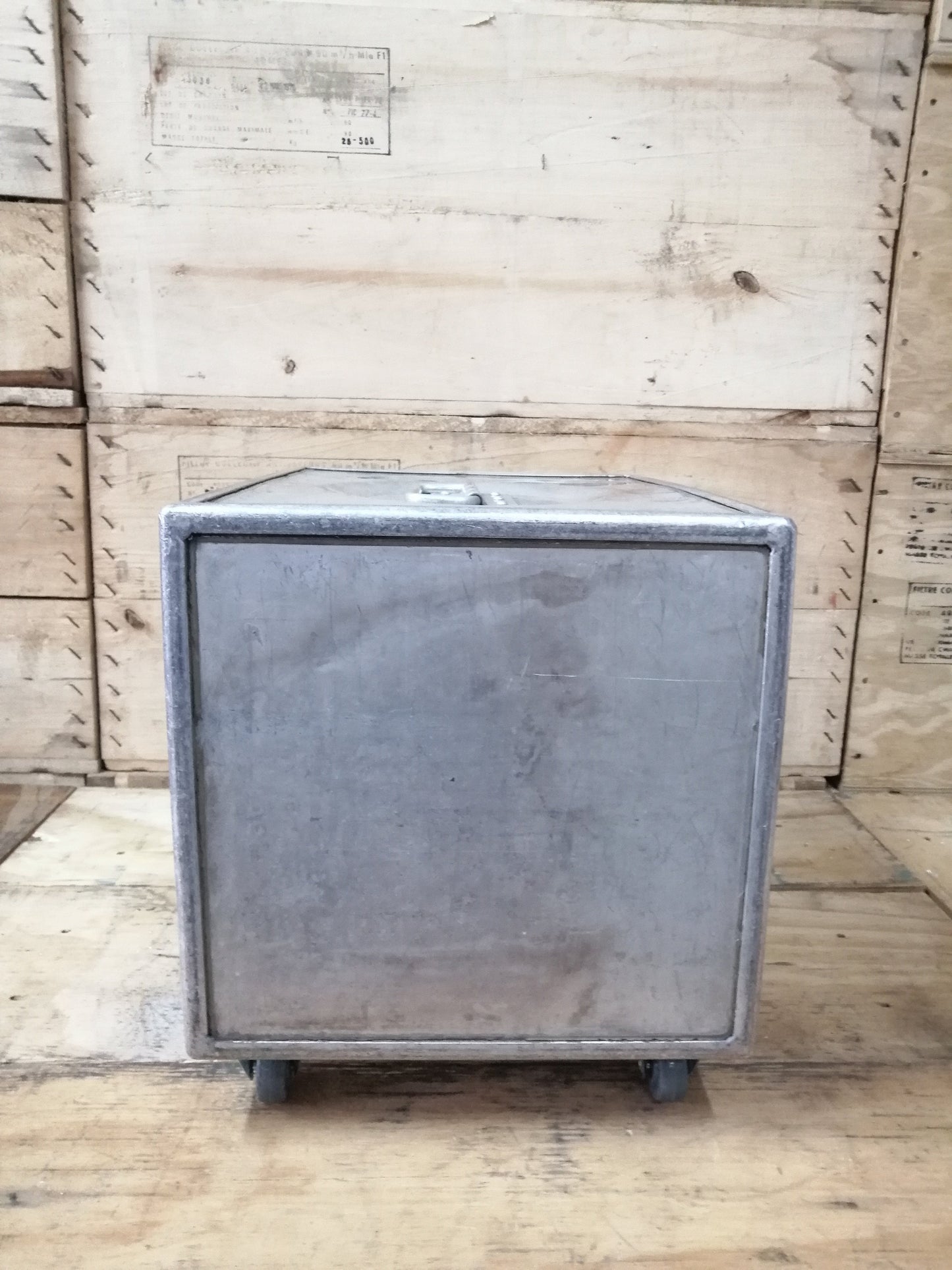 Continental Airlines - Airline Galley Box, Aircraft Storage Container, Cabinet, Coffee Table, Side Table - 2 Drawers Included
