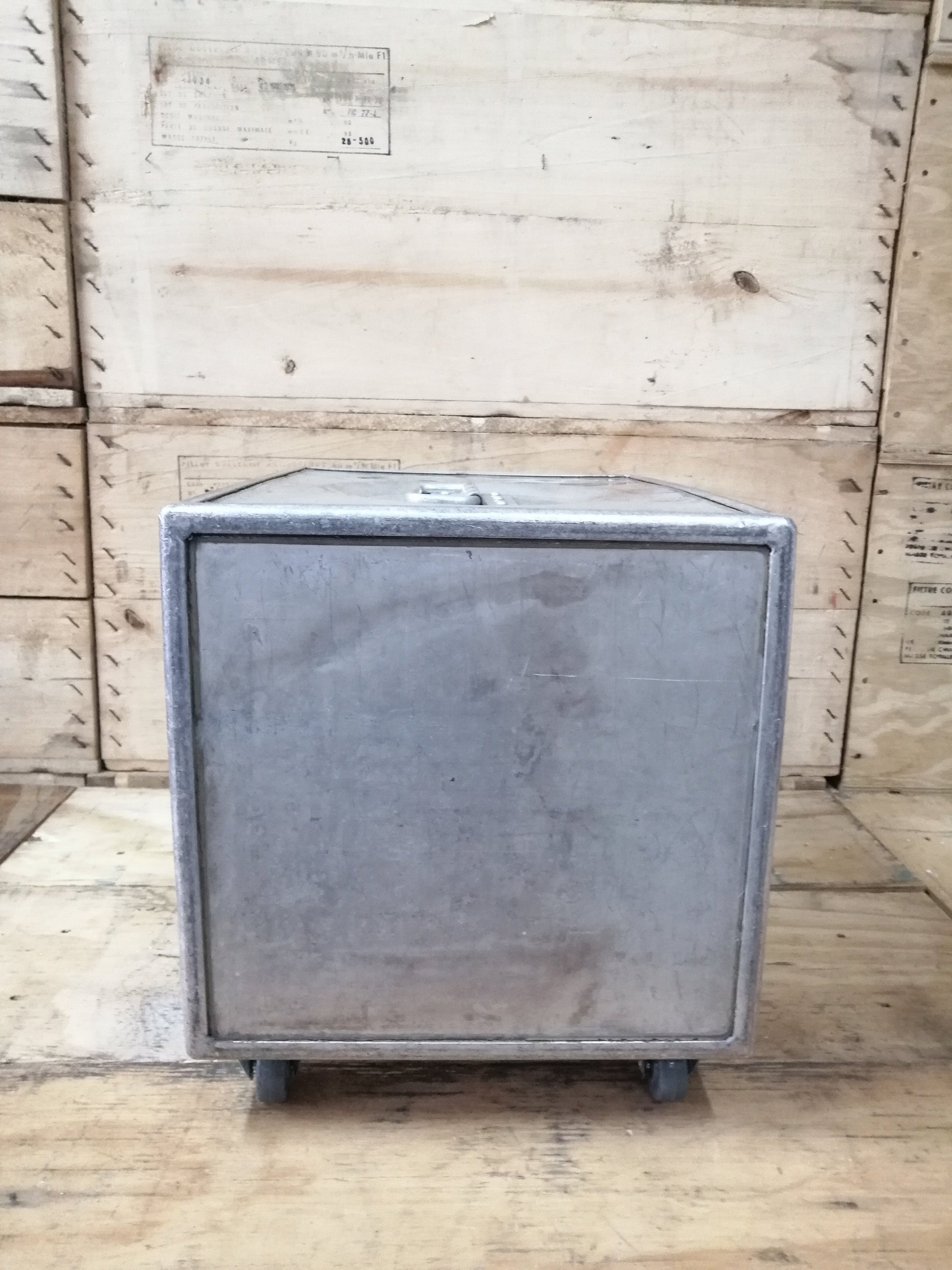 Continental Airlines -  Airline Galley Box, Aircraft Storage Container, Cabinet, Coffee Table, Side Table - 2 Drawers Included