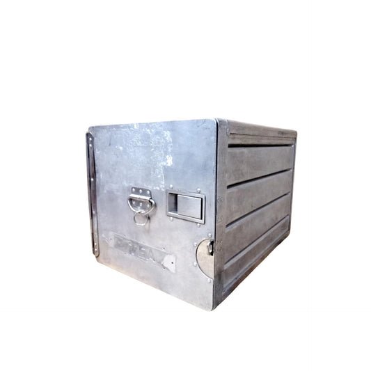 TEA - Trans European Airways, Original Airline Galley Box, Aircraft Storage Container, Industrial Cabinet