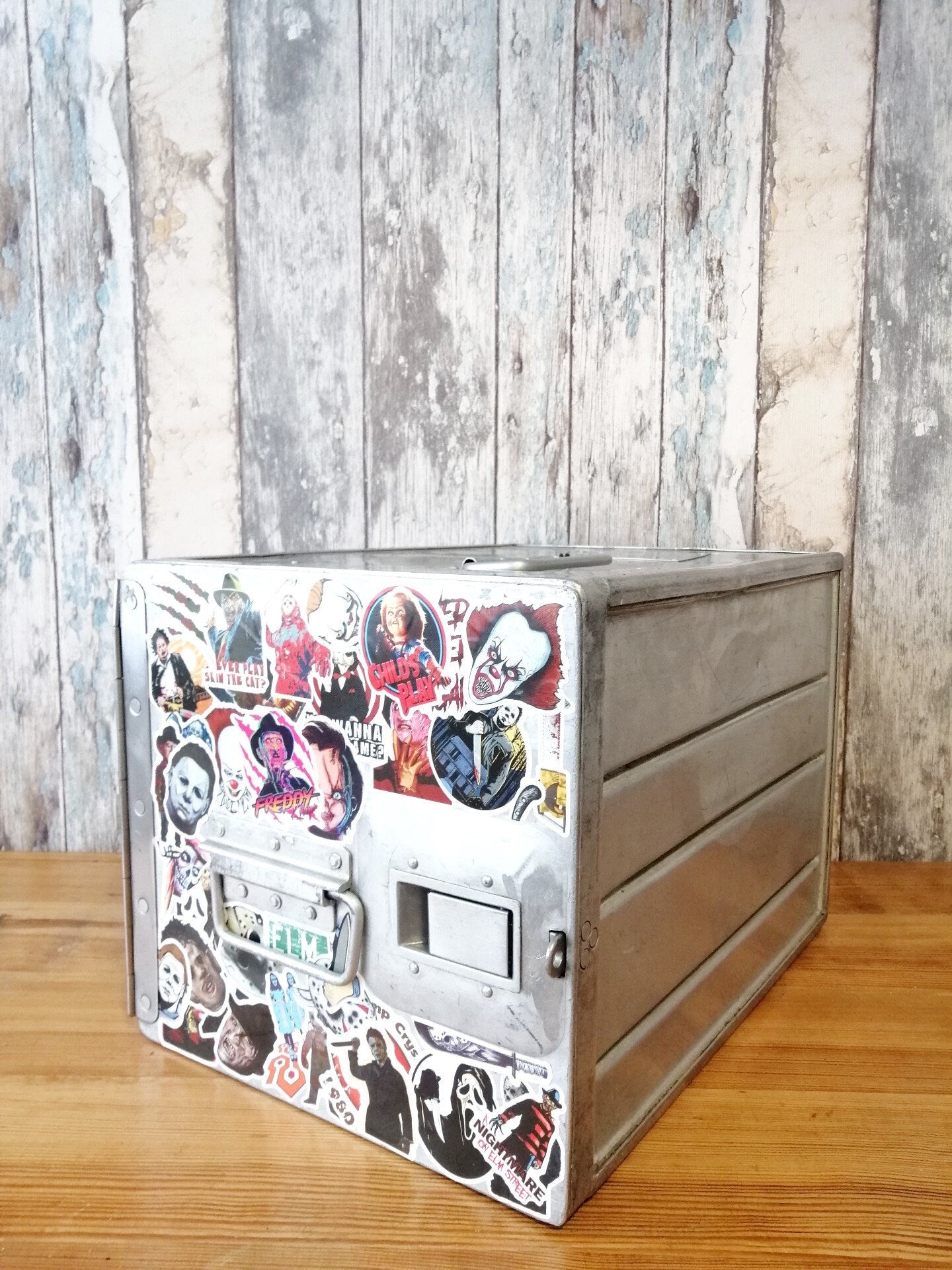 Airline Galley Container - Airplane Storage Container - Horror Stars Design - Nightstand, Industrial Cabinet, Side Table, Delta Airlines