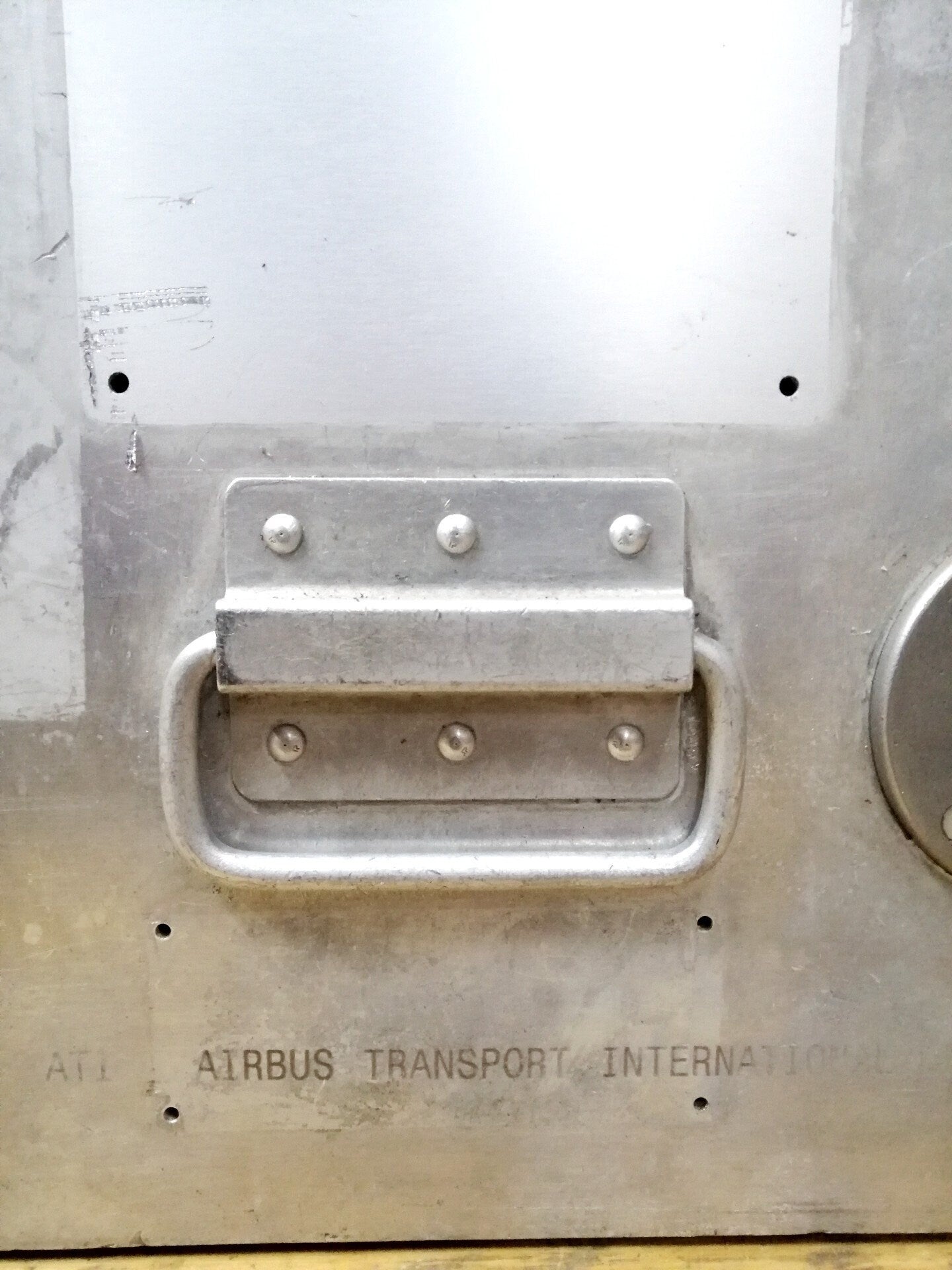 Airbus Transport International, Original Vintage Airline Galley Box, Aircraft Storage Container, Cabinet, Nightstand