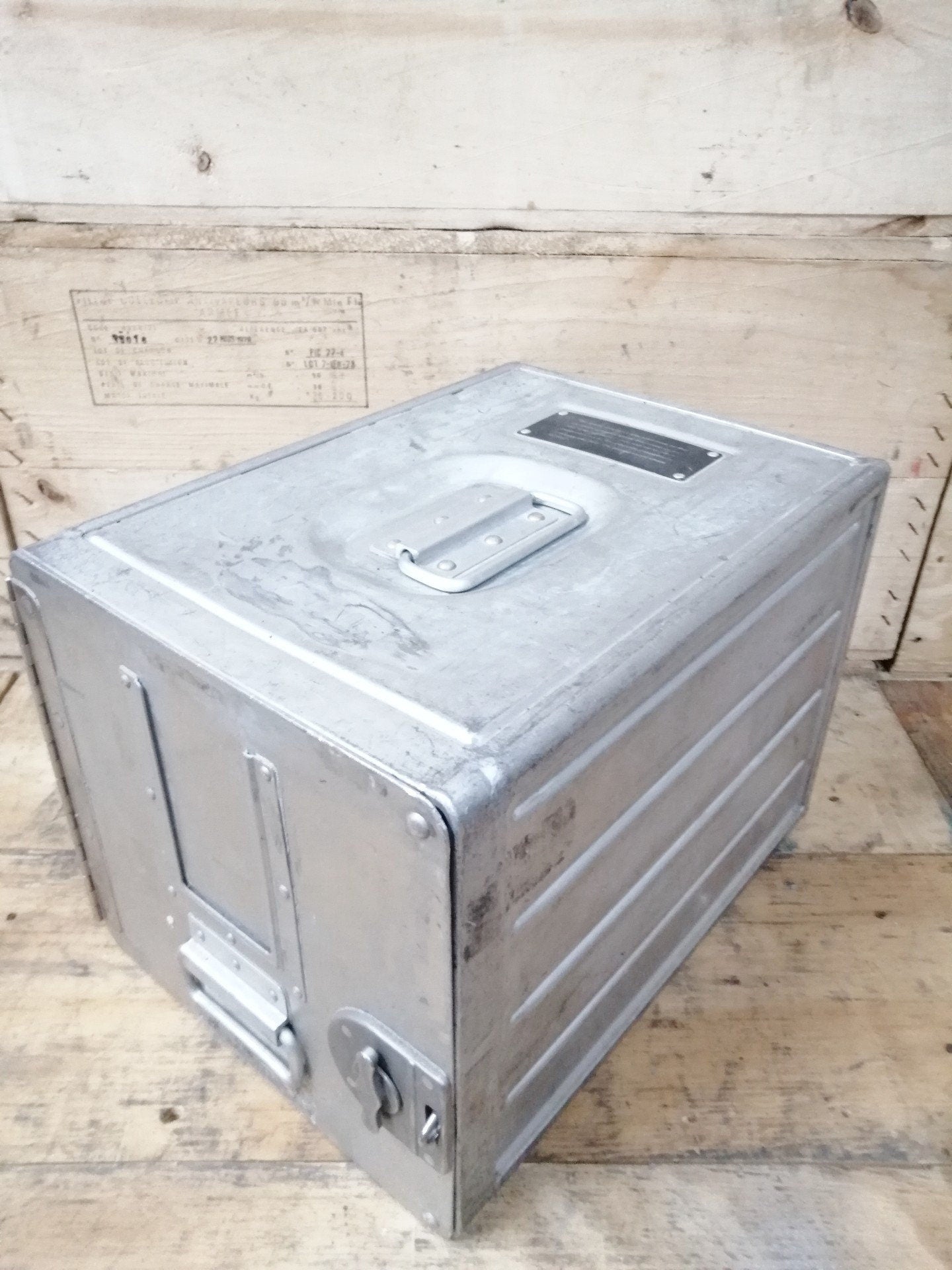 EVA AIR, Original Vintage Airline Galley Box, Aircraft Storage Container, Cabinet, Nightstand