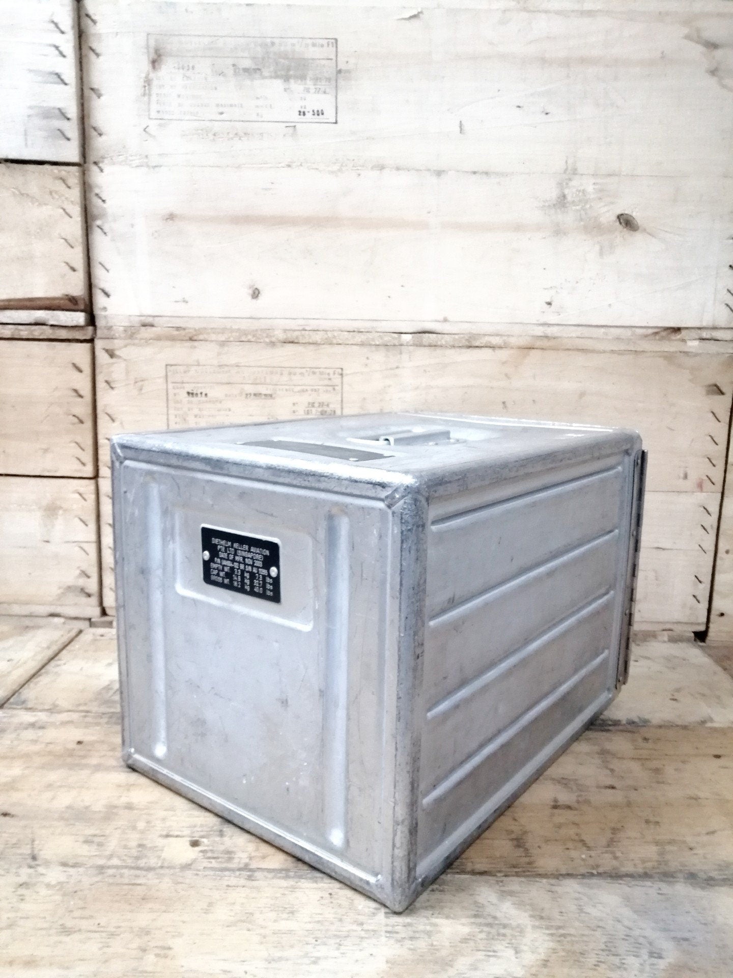 EVA AIR, Original Vintage Airline Galley Box, Aircraft Storage Container, Cabinet, Nightstand