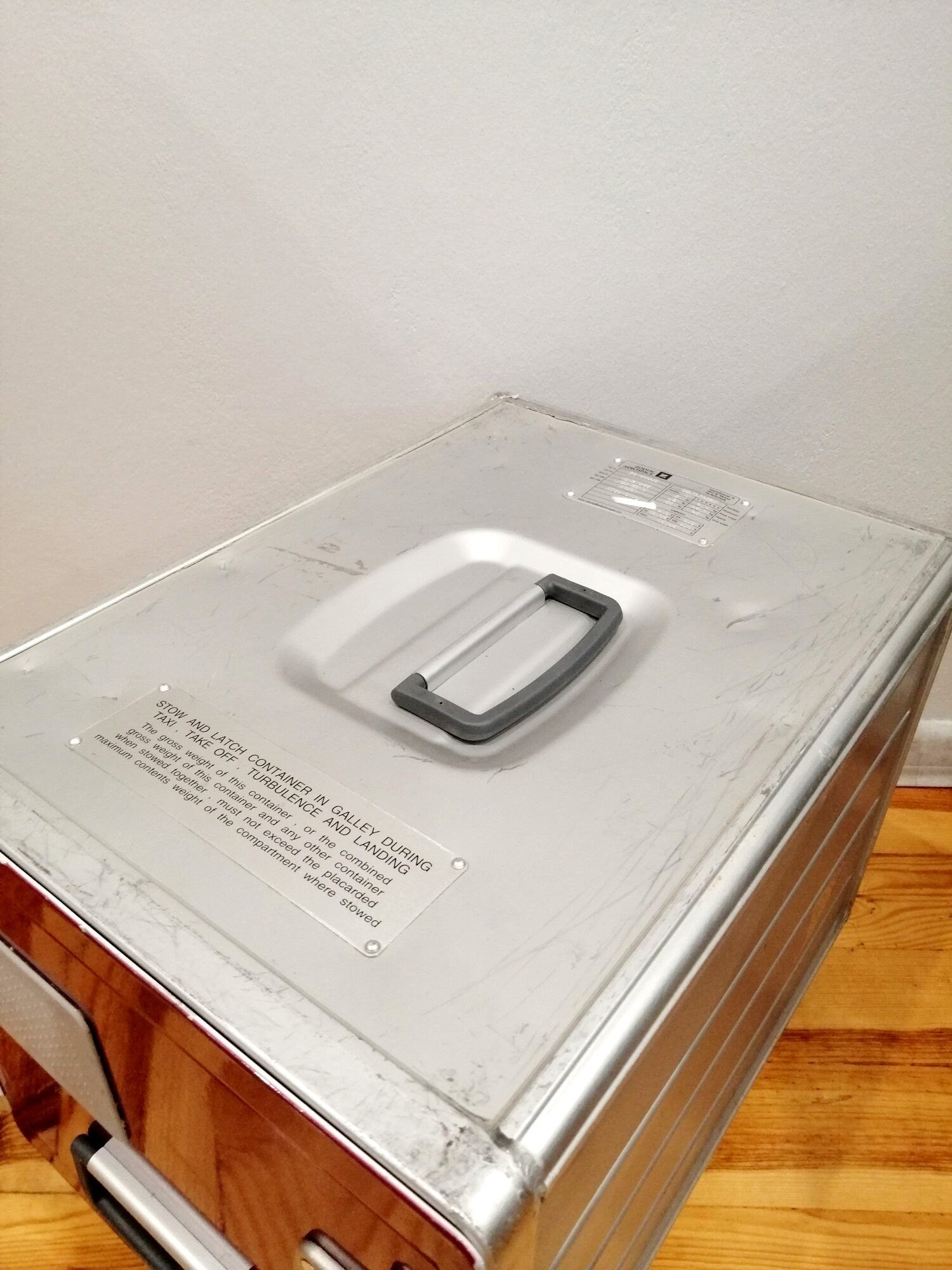 Air Italy - Original Airline Galley Box, Aircraft Storage Container, Atlas Standard, Cabinet & Table, Aviation Design