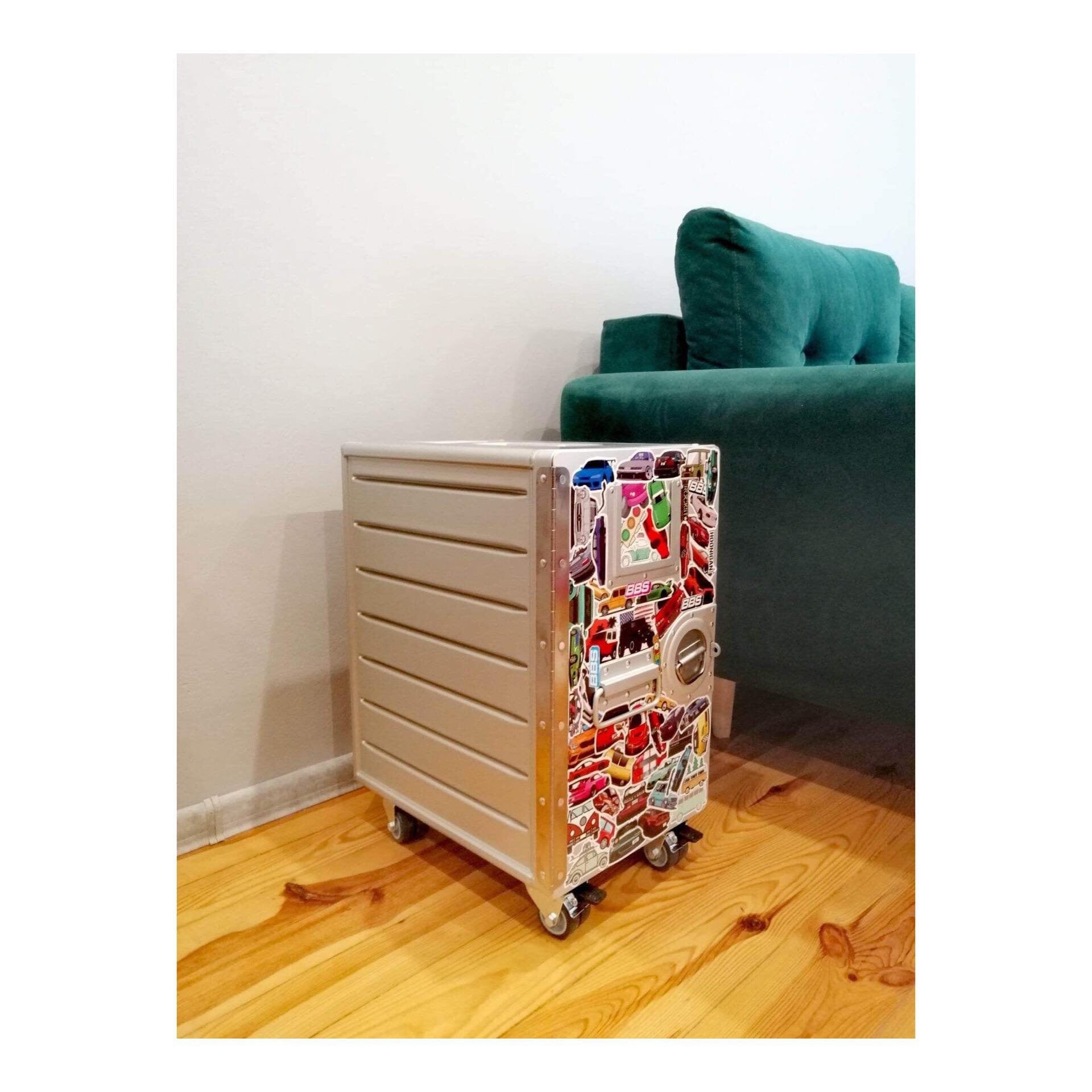 Brand New Airline Galley Container - Airplane Container - Cars Design - Nightstand, Industrial Cabinet, Side Table - 3 Drawers Included