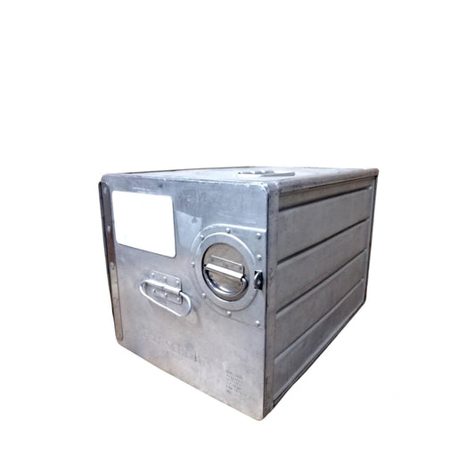 Deutsche BA, DBA, Delta Air, Original Vintage Airline Galley Box, Aircraft Storage Container, Industrial Cabinet, Night Stand