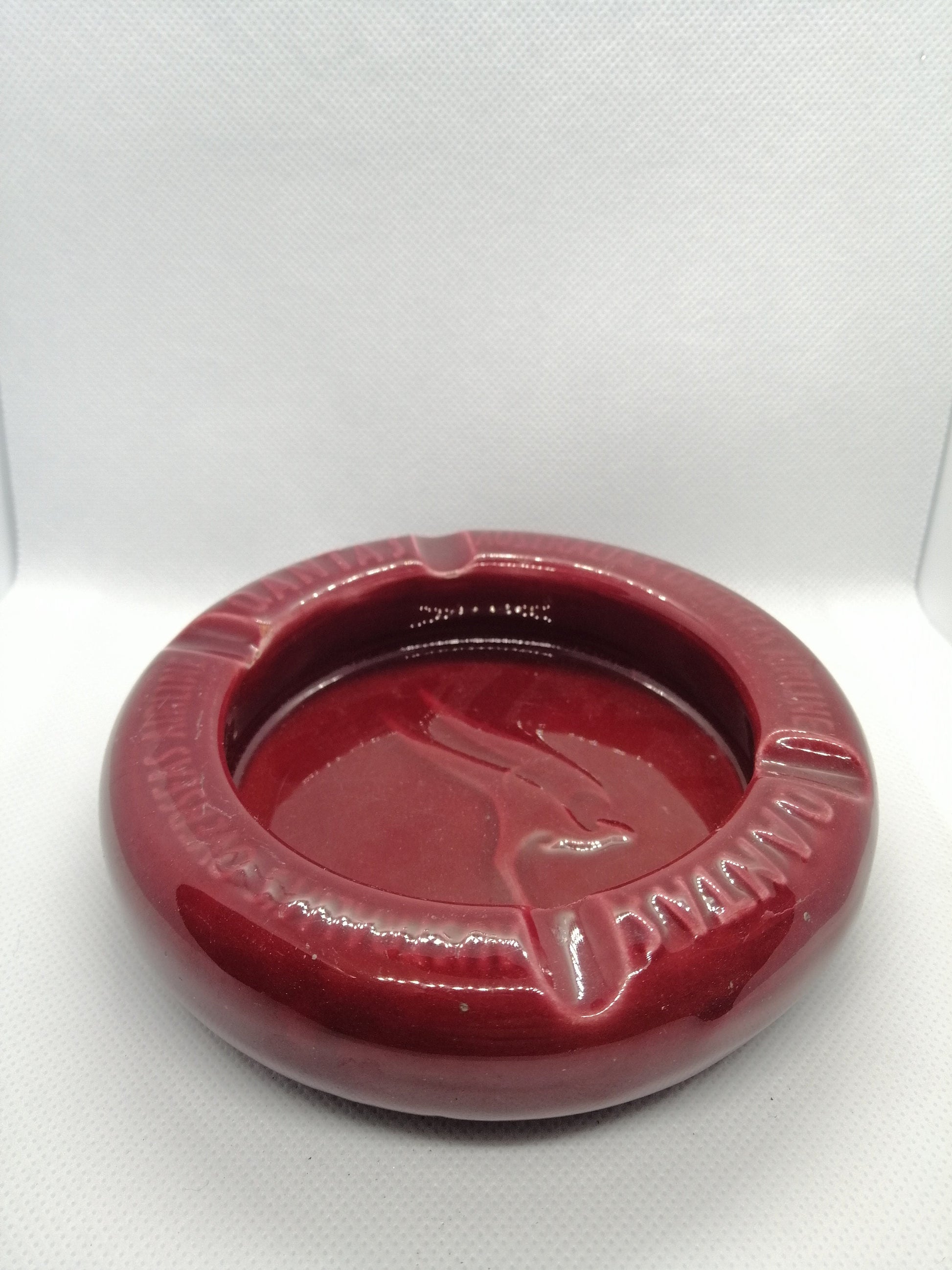 Original QANTAS Mid-Century Ceramic Ashtray - Qantas Australia's Overseas Airlines