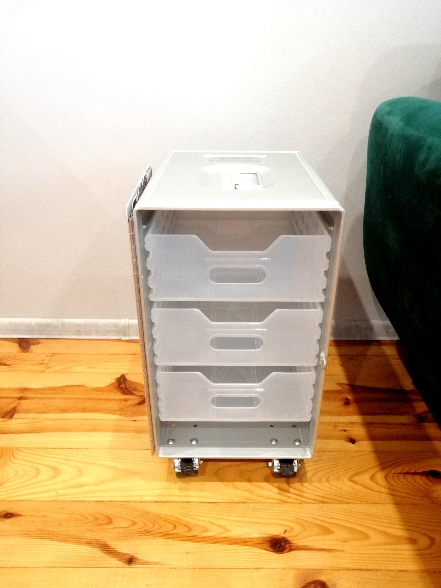 Brand New Airline Galley Container - Airplane Container - Cars Design - Nightstand, Industrial Cabinet, Side Table - 3 Drawers Included