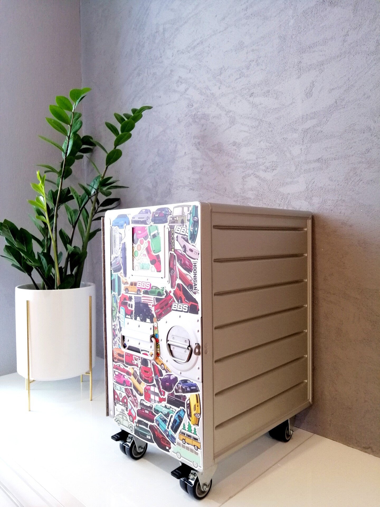 Brand New Airline Galley Container - Airplane Container - Cars Design - Nightstand, Industrial Cabinet, Side Table - 3 Drawers Included