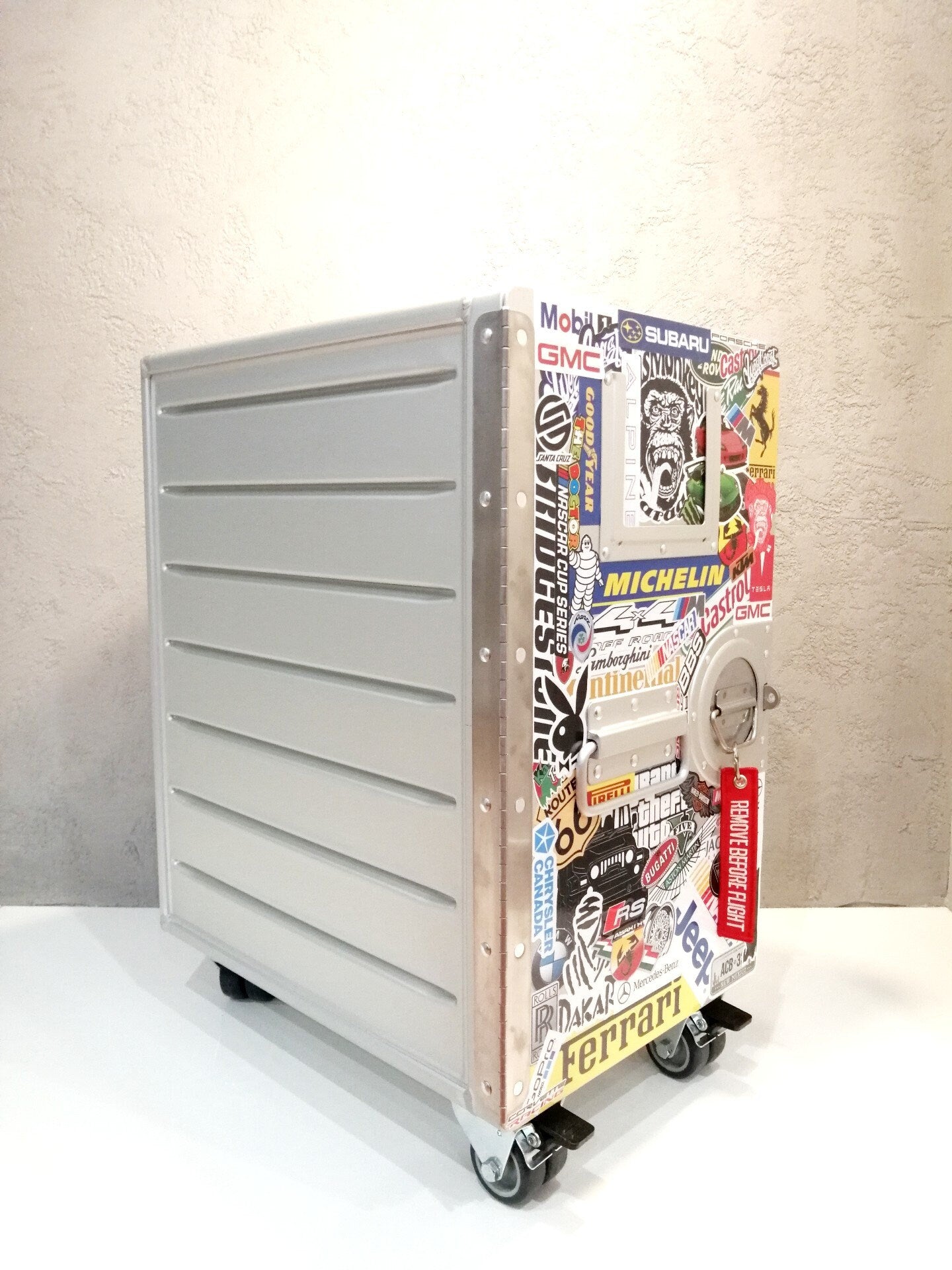 Brand New Airline Galley Container - Airplane Box - Automobilia Design - Nightstand, Industrial Cabinet, Side Table - 3 Drawers Included