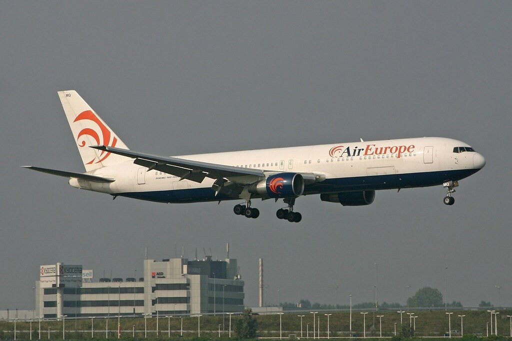 Air Europe (Italy) Original Vintage Airline Galley Box, Aircraft Storage Container, Industrial Cabinet, Night Stand