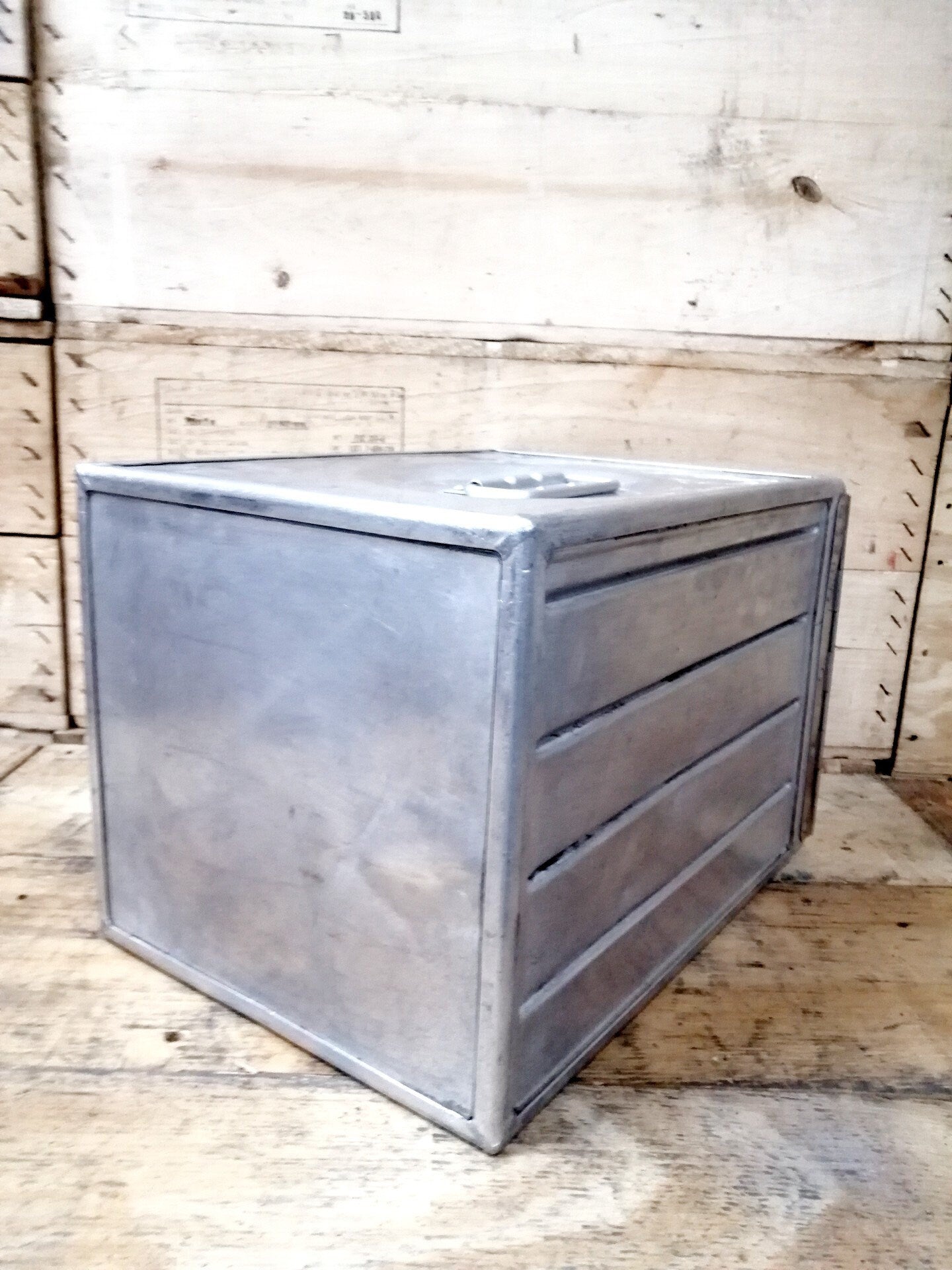 Original Vintage Airline Galley Box - Aircraft Container - World Airlines Logos Design - Sabena - 2 Drawers Included