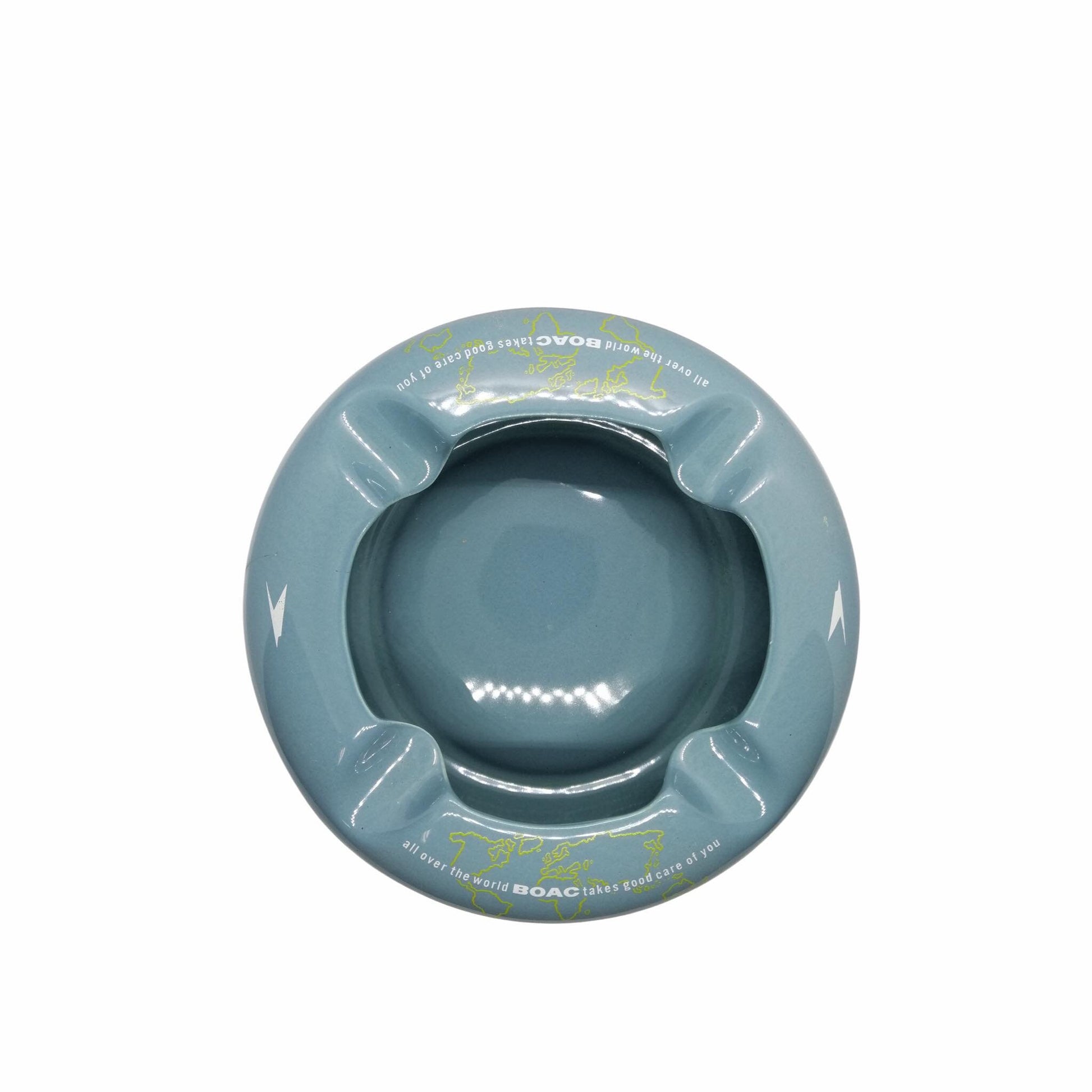 Original BOAC Ceramic Ashtray - British Overseas Airways Corporation 1950s / 1960s Made in England by Wade Regicor