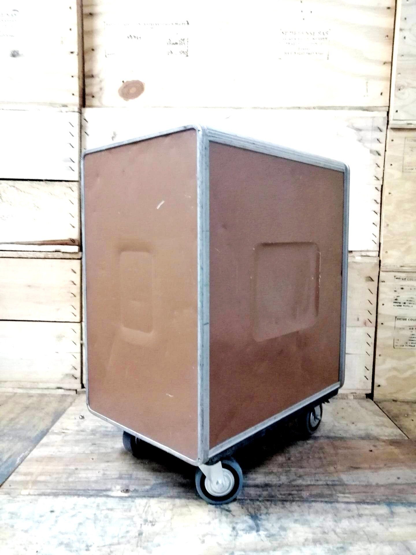 Large Swiss Air Galley Container - Nightstand, Industrial Cabinet, Side Table - Airplane Storage Unit - Aircraft Trolley
