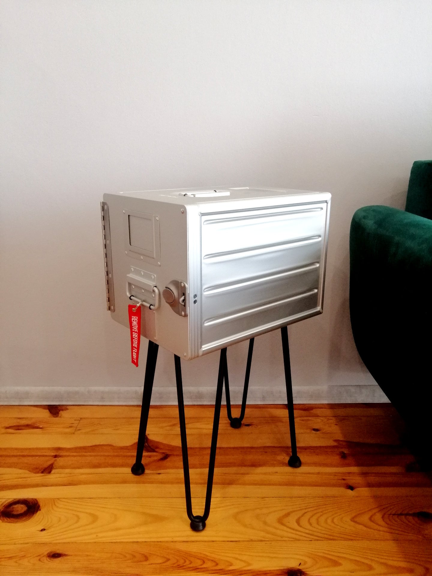 Brand New Airline Galley Box as Side Table, Storage Cabinet, Aviation Design