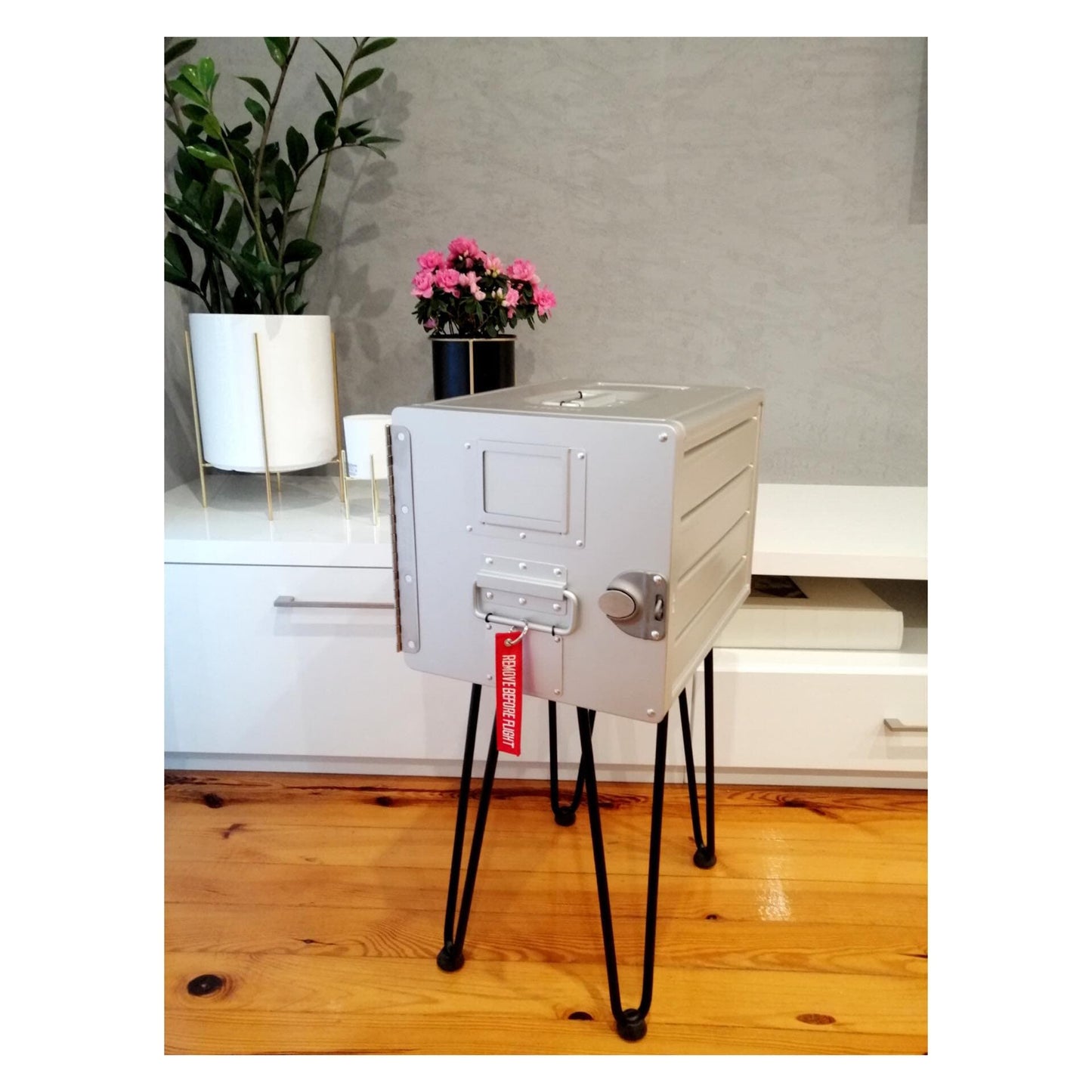 Brand New Airline Galley Box as Side Table, Storage Cabinet, Aviation Design