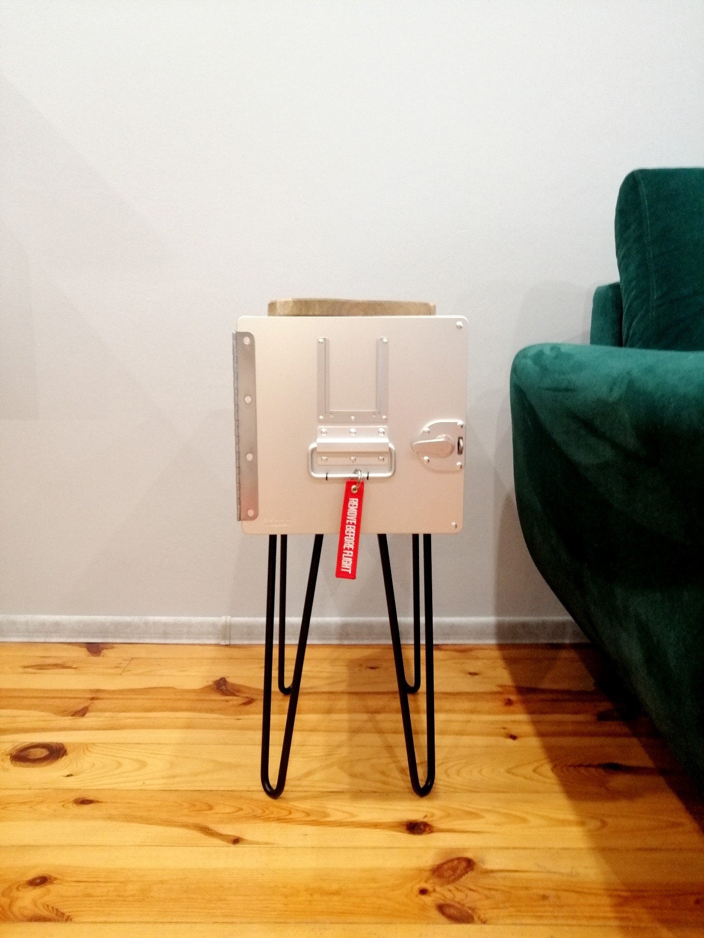 Brand New Airline Galley Storage Box as Side Table, Storage Cabinet, Aviation Design