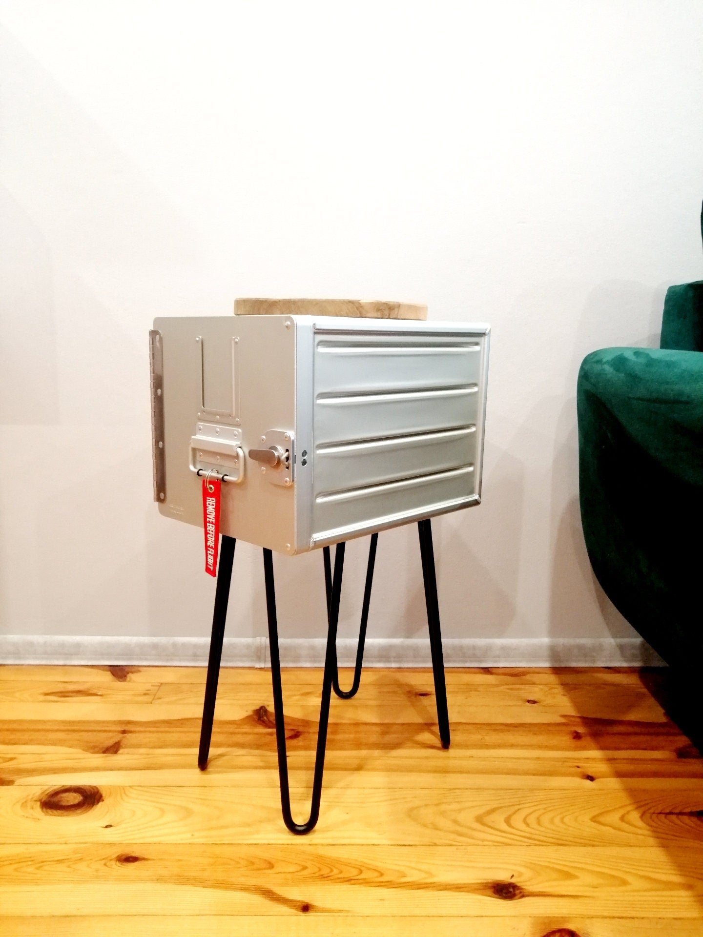 Brand New Airline Galley Storage Box as Side Table, Storage Cabinet, Aviation Design