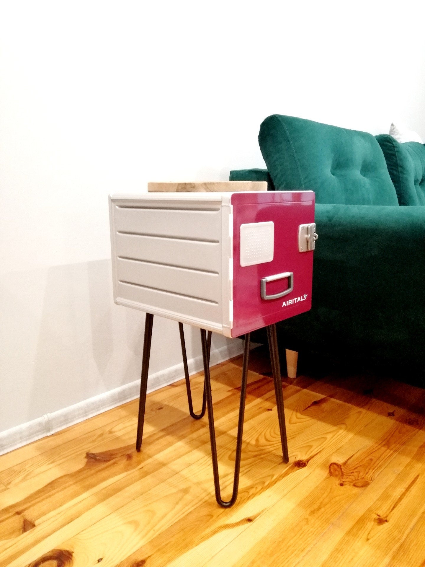 Brand New Air Italy Airline Galley Storage Box as Side Table, Storage Cabinet, Aviation Design