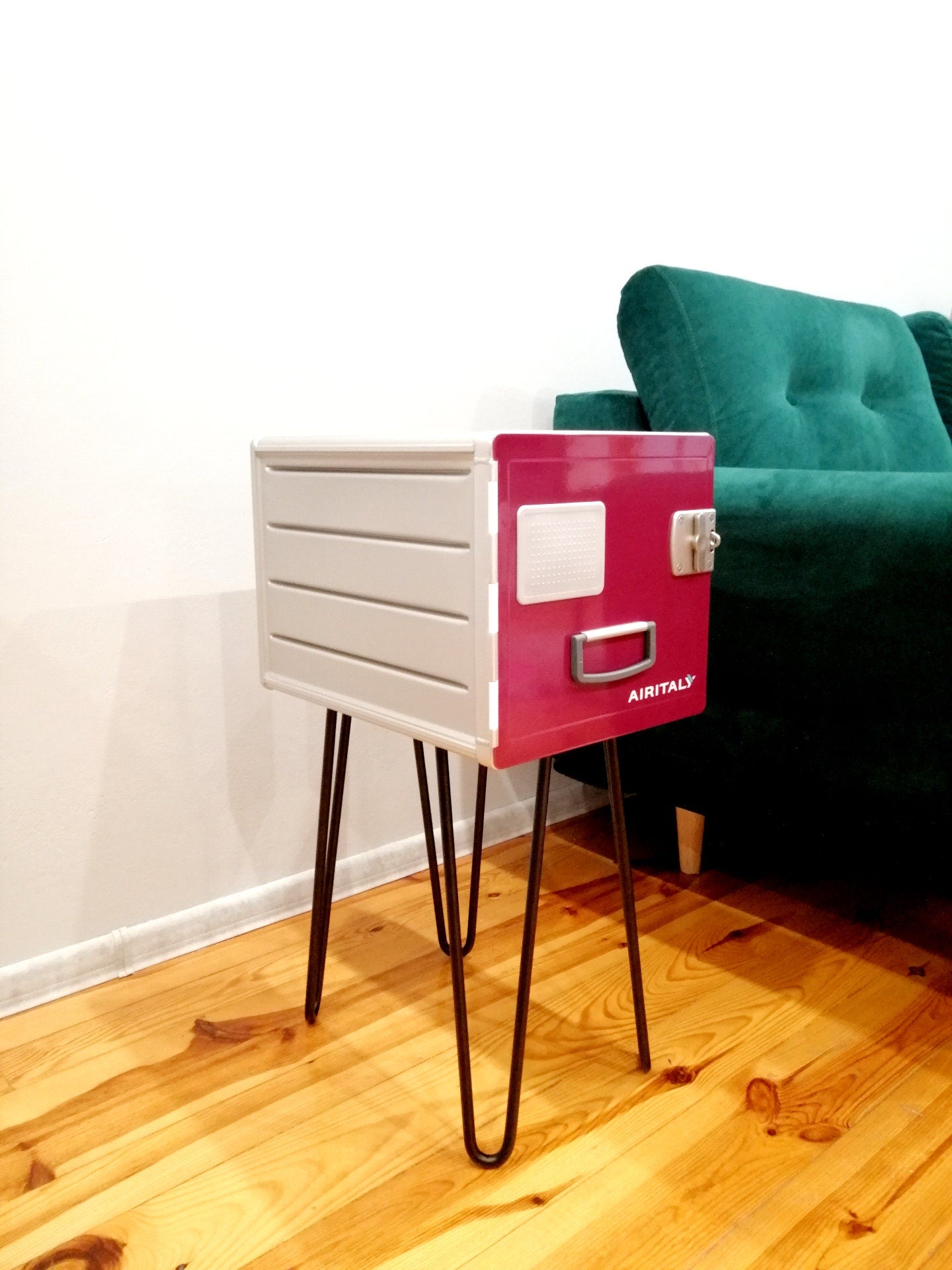 Brand New Air Italy Airline Galley Storage Box as Side Table, Storage Cabinet, Aviation Design