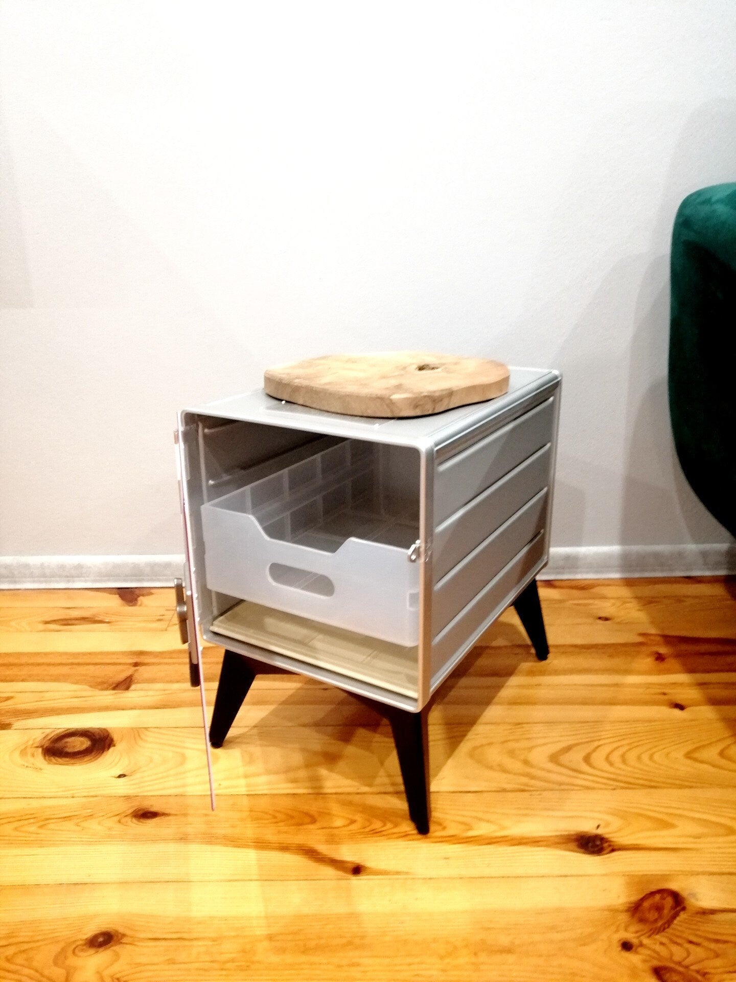 Brand New Air Italy Airline Galley Storage Box as Side Table, Storage Cabinet, Aviation Design