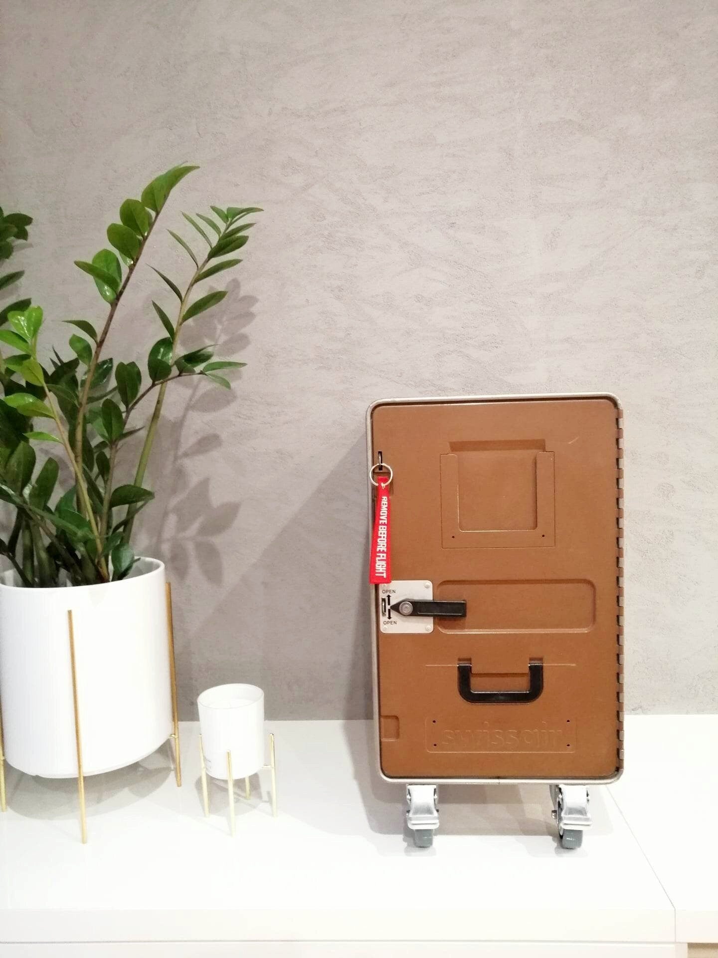 Large Swiss Air Galley Container - Nightstand, Industrial Cabinet, Side Table - Airplane Storage Unit - Aircraft Trolley