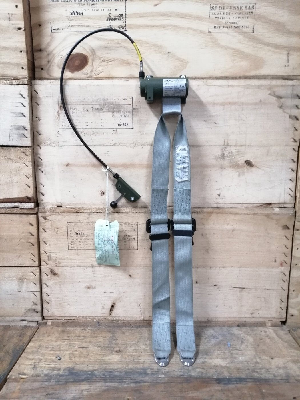 Military Aircraft Safety Belt with Automatic Lock - Pilot Crew Seat Belt