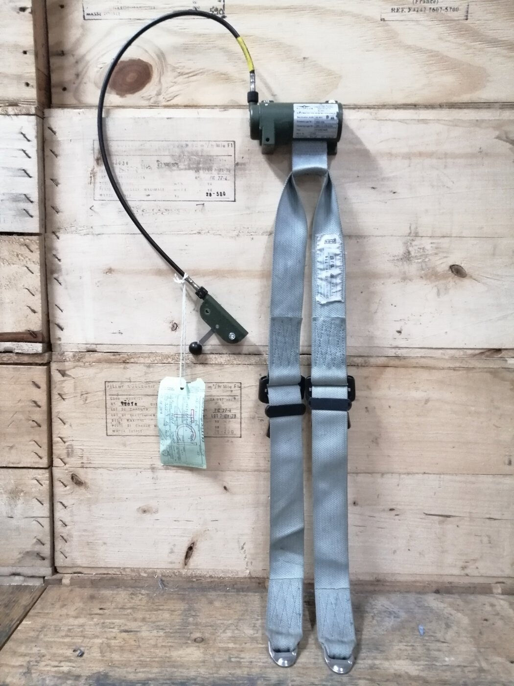 Military Aircraft Safety Belt with Automatic Lock - Pilot Crew Seat Belt